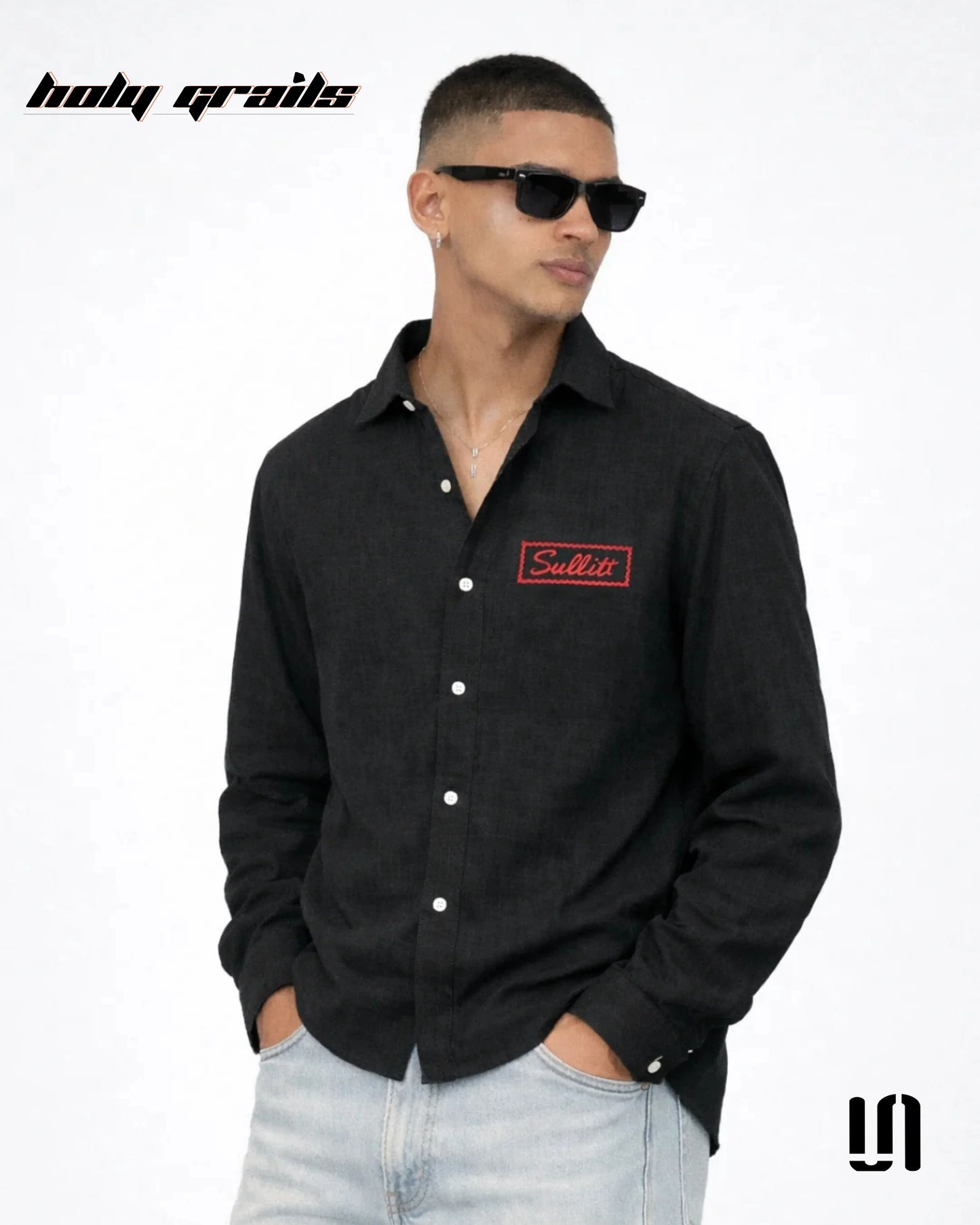 Midnight Black Linen Shirt HG x Sullitt