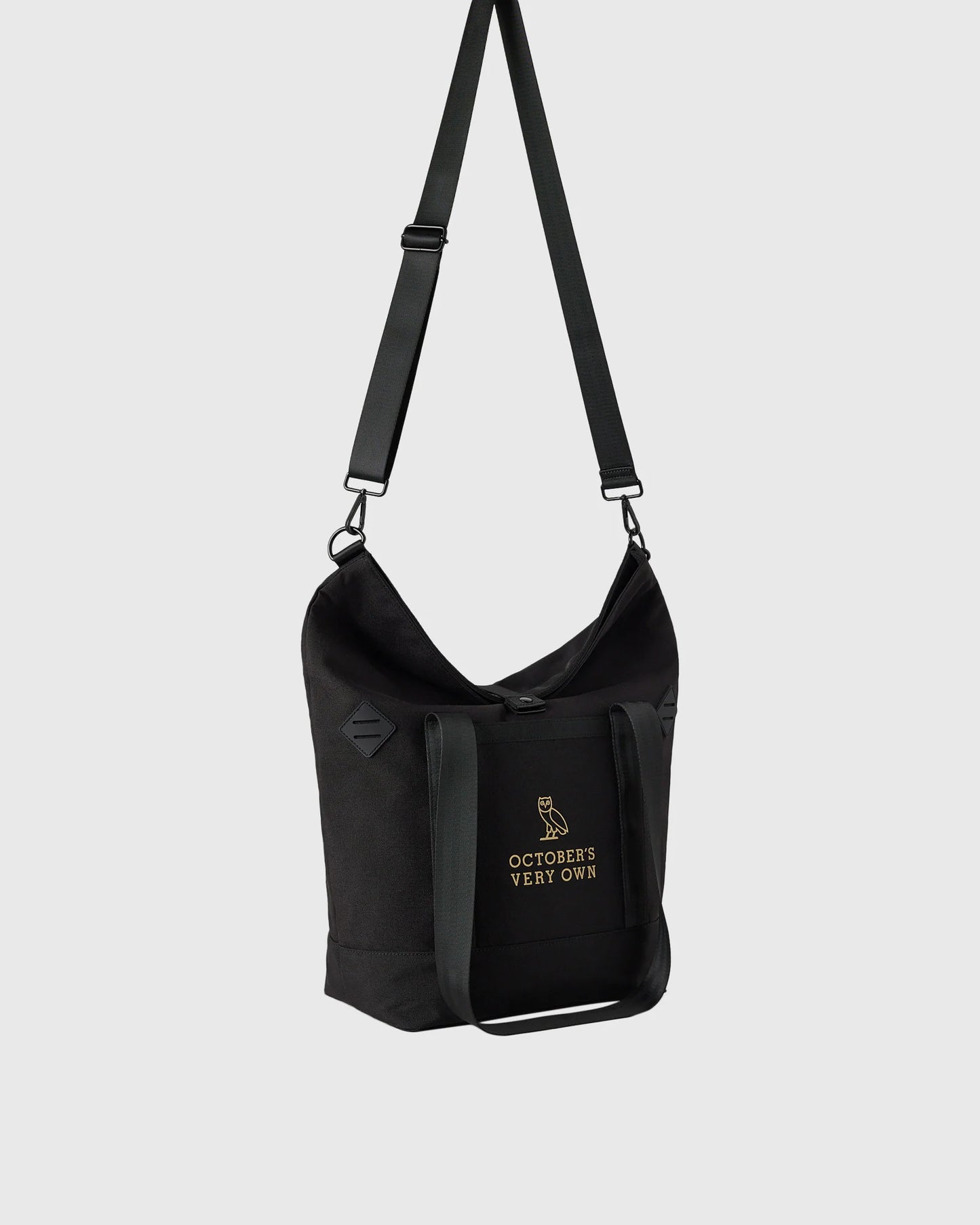 Roll Top Tote Bag Black