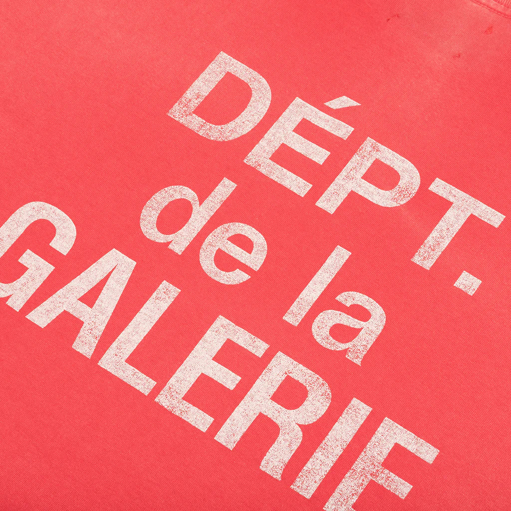 French L S Tee Red