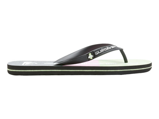 Sandalias Quiksilver Molokai Stripe Negro y Verde para Hombre
