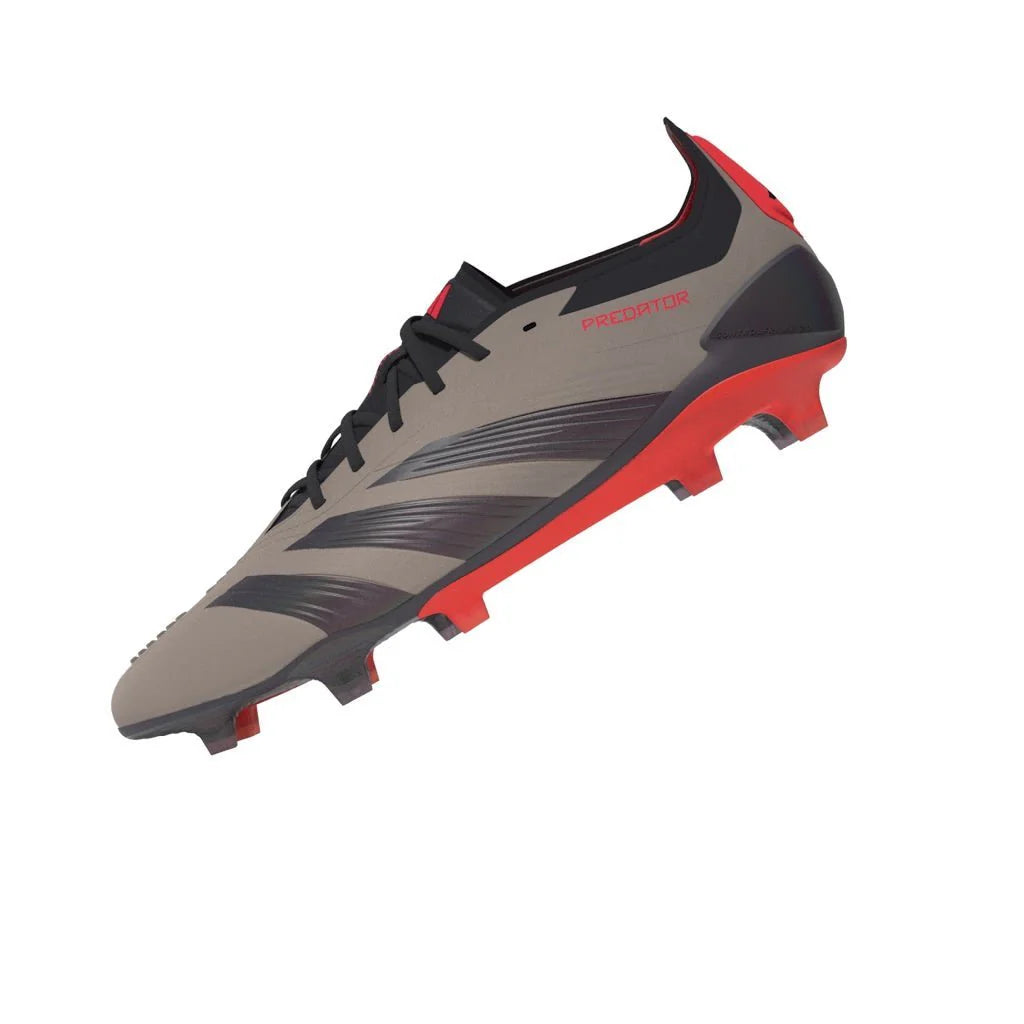 adidas Predator Elite FG Mens Firm Ground Soccer Cleats Platin Metallic Black Carbon