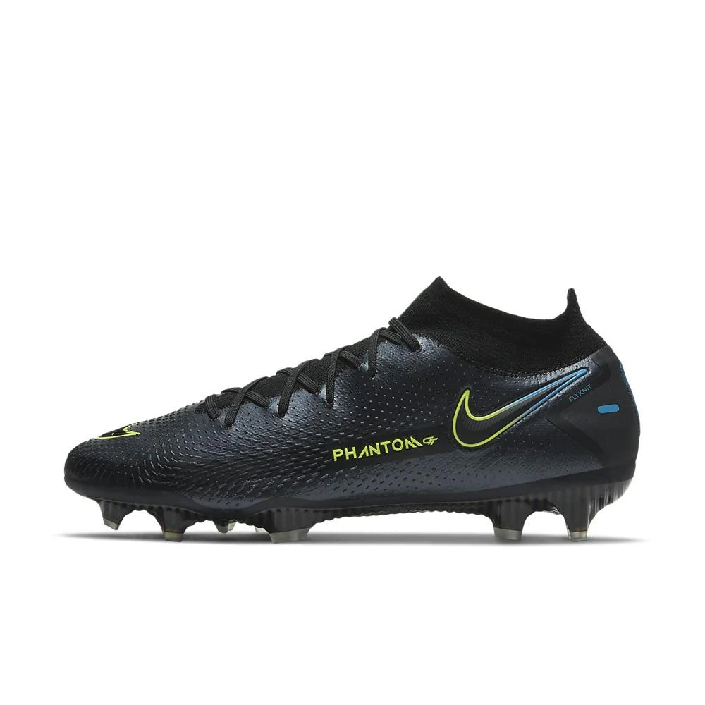 Nike Phantom GT Elite Dynamic Fit FG Firm Ground Soccer Cleats Black Cyber Photo Blue