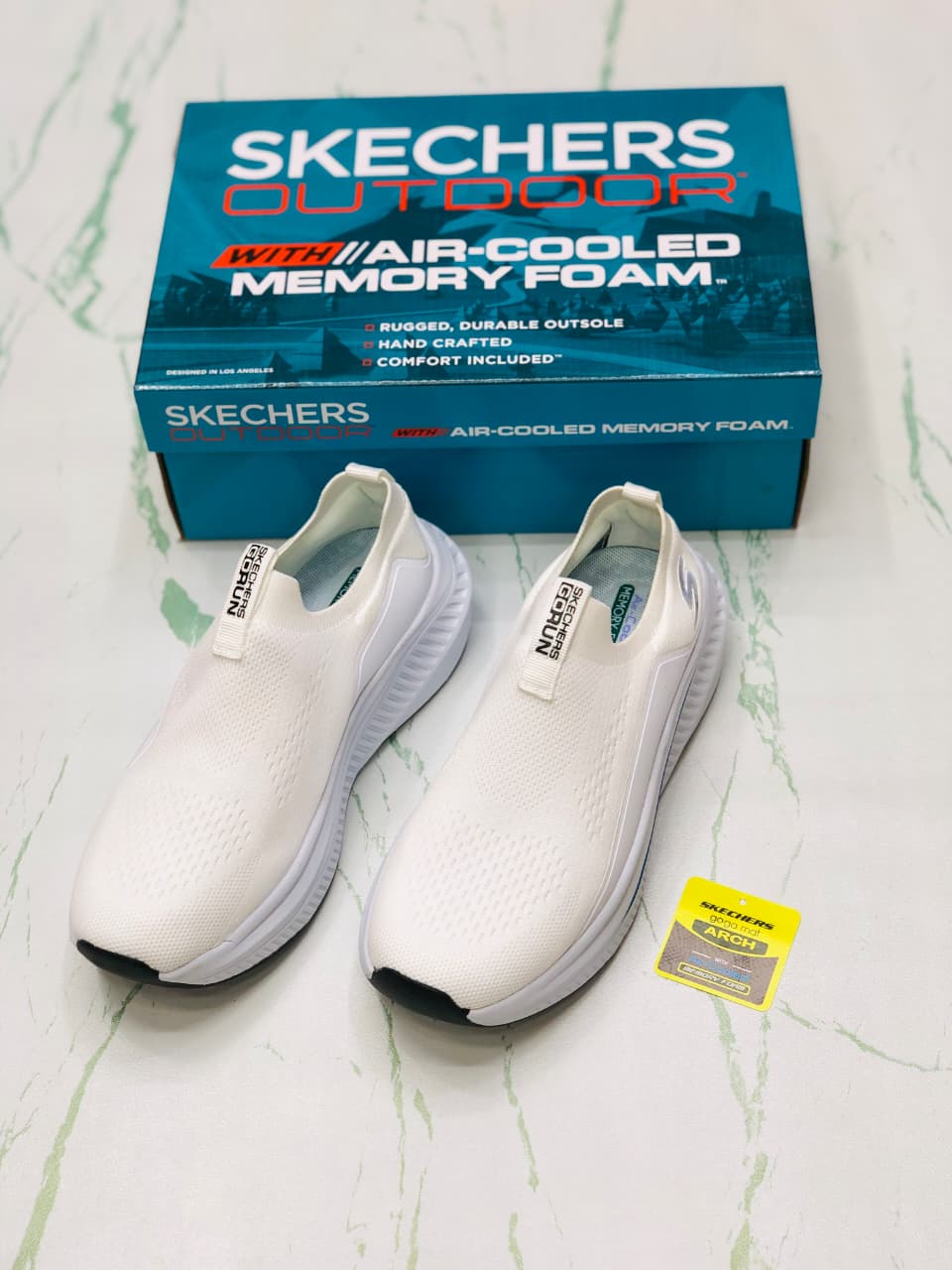 SKECHERS ARCFIT WHITE FOR WOMEN