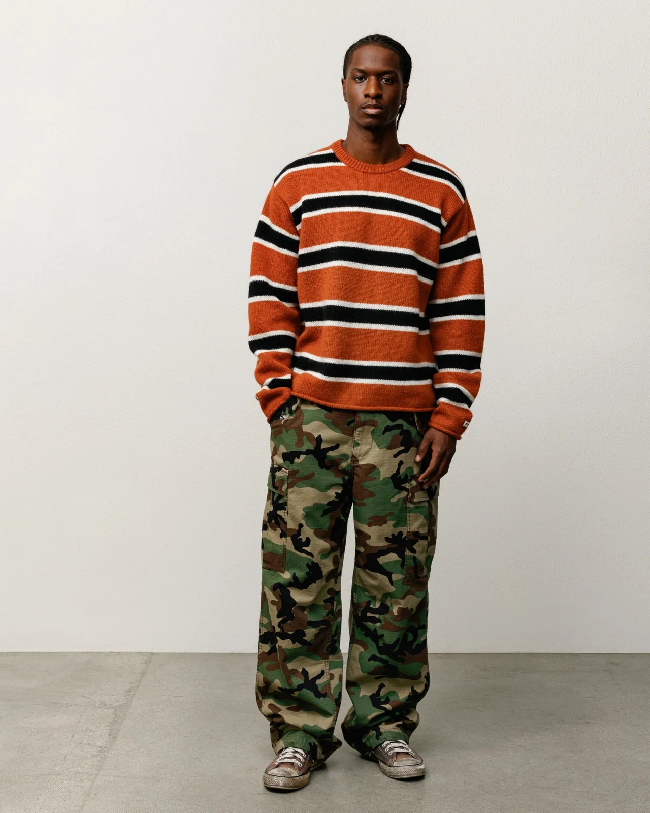 STRIPED WOOL SWEATER