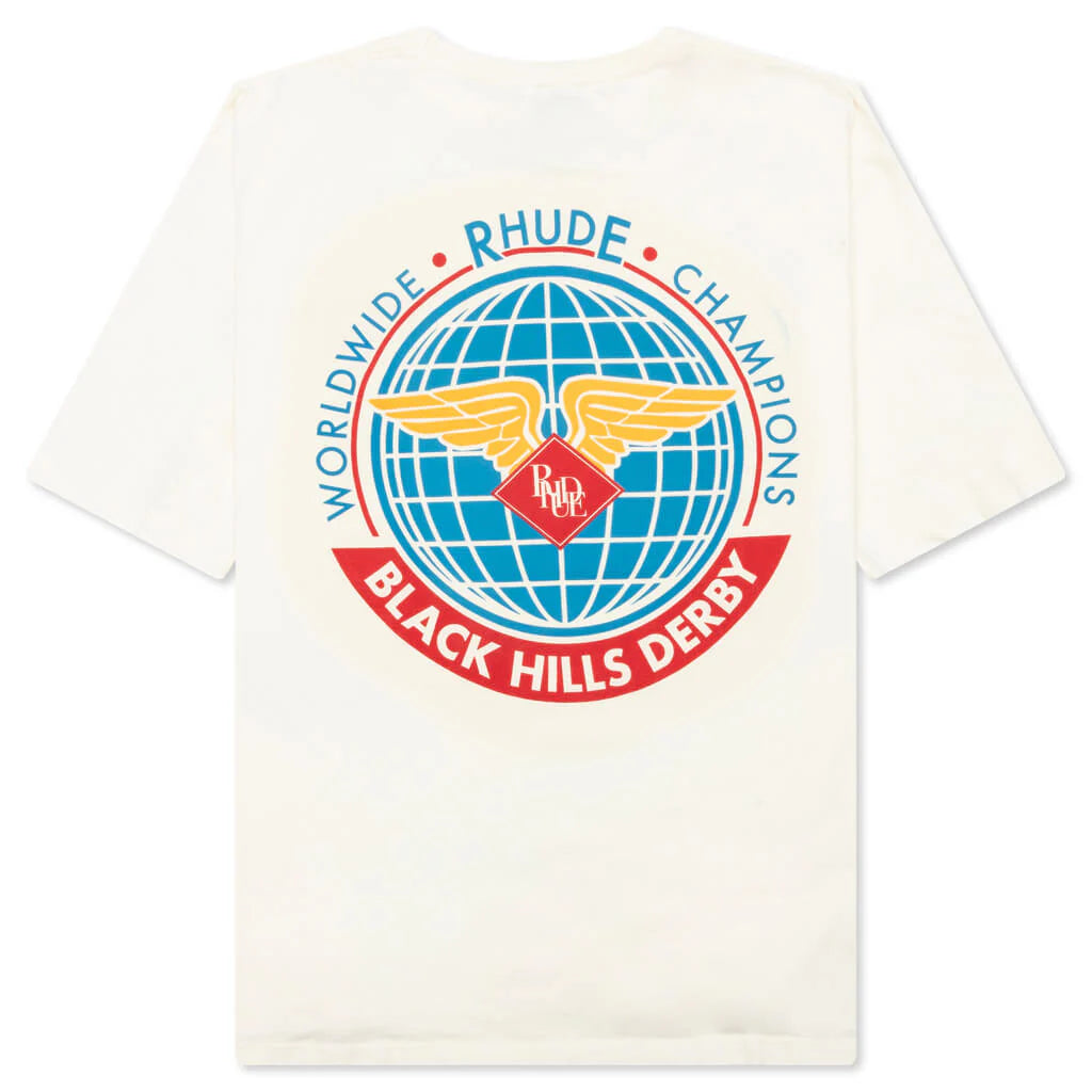 Rhude Worldwide Tee Vintage White