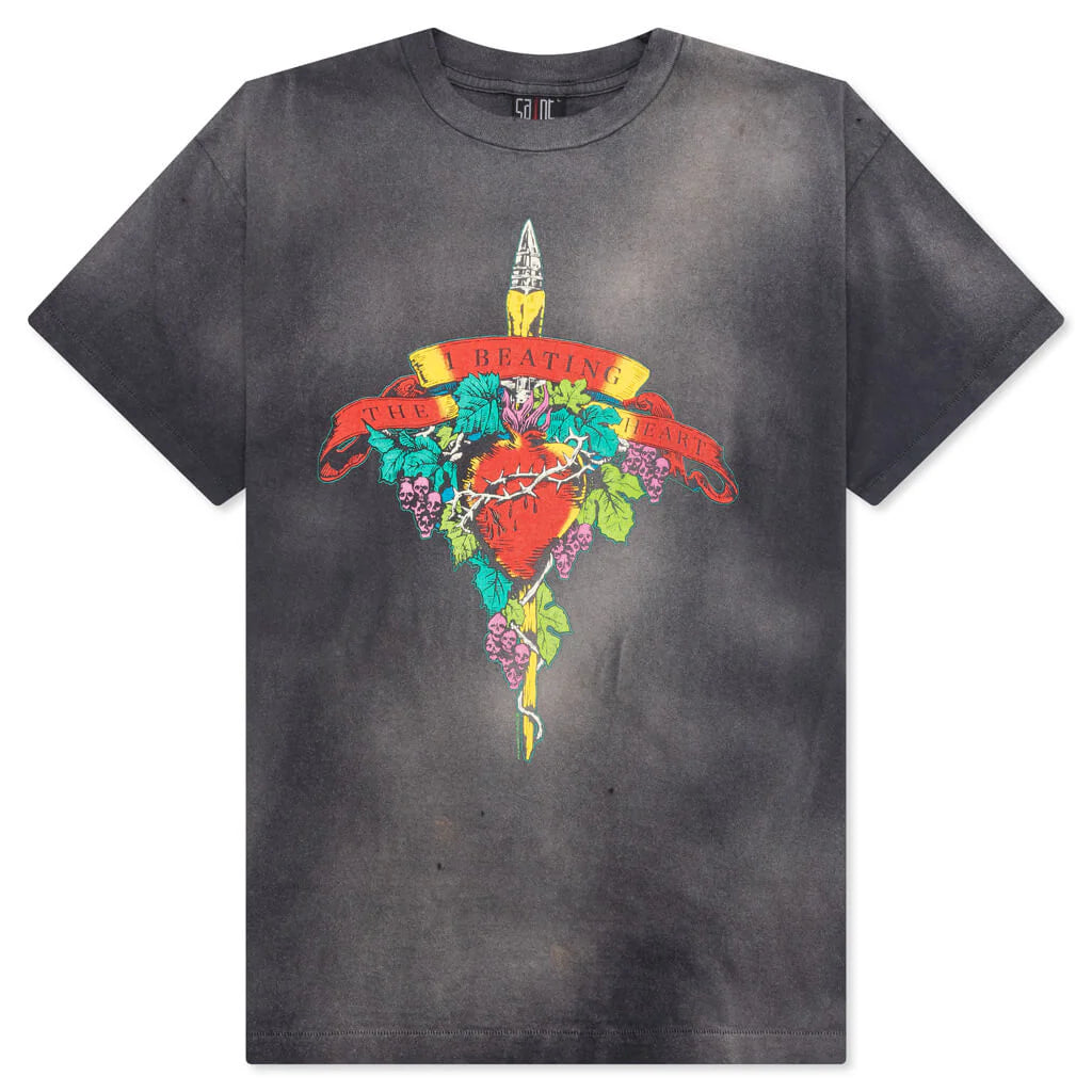 Saint Michael x Last Man Beating S S Tee Black