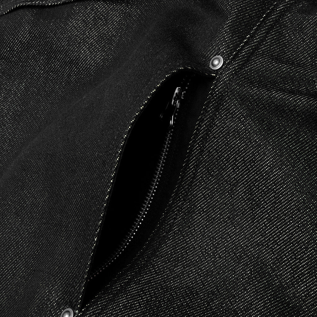 XT Denim Jacket Black Antique Silver
