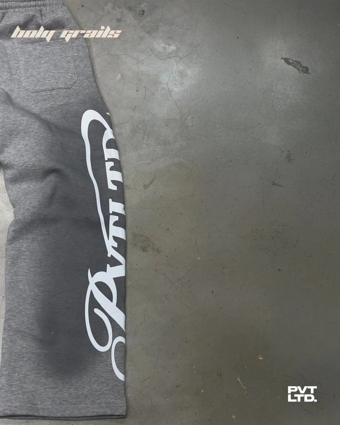 Pvt Grey Spray Track Pants HG x Pvt Ltd
