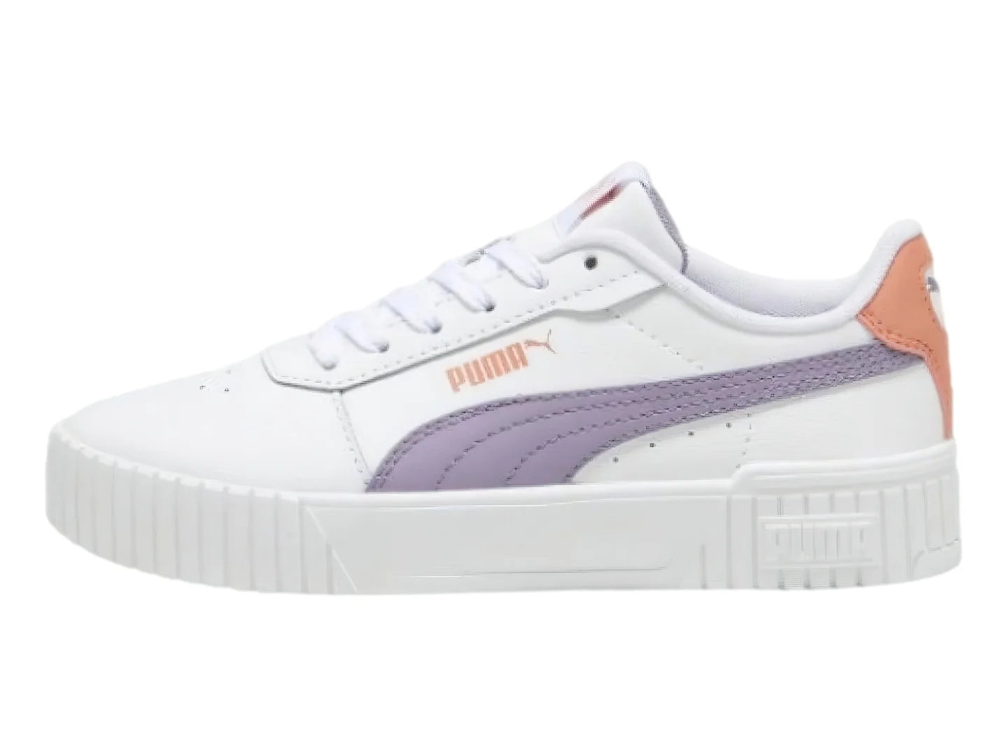 Tenis PUMA Carina 20 Blanco y Morado para Niña