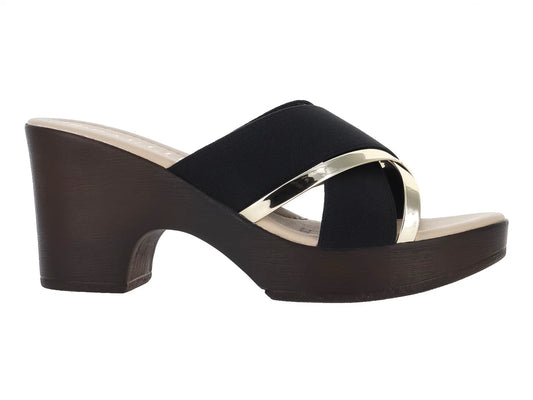 Sandalias de Cuña Paulie Negro para Mujer