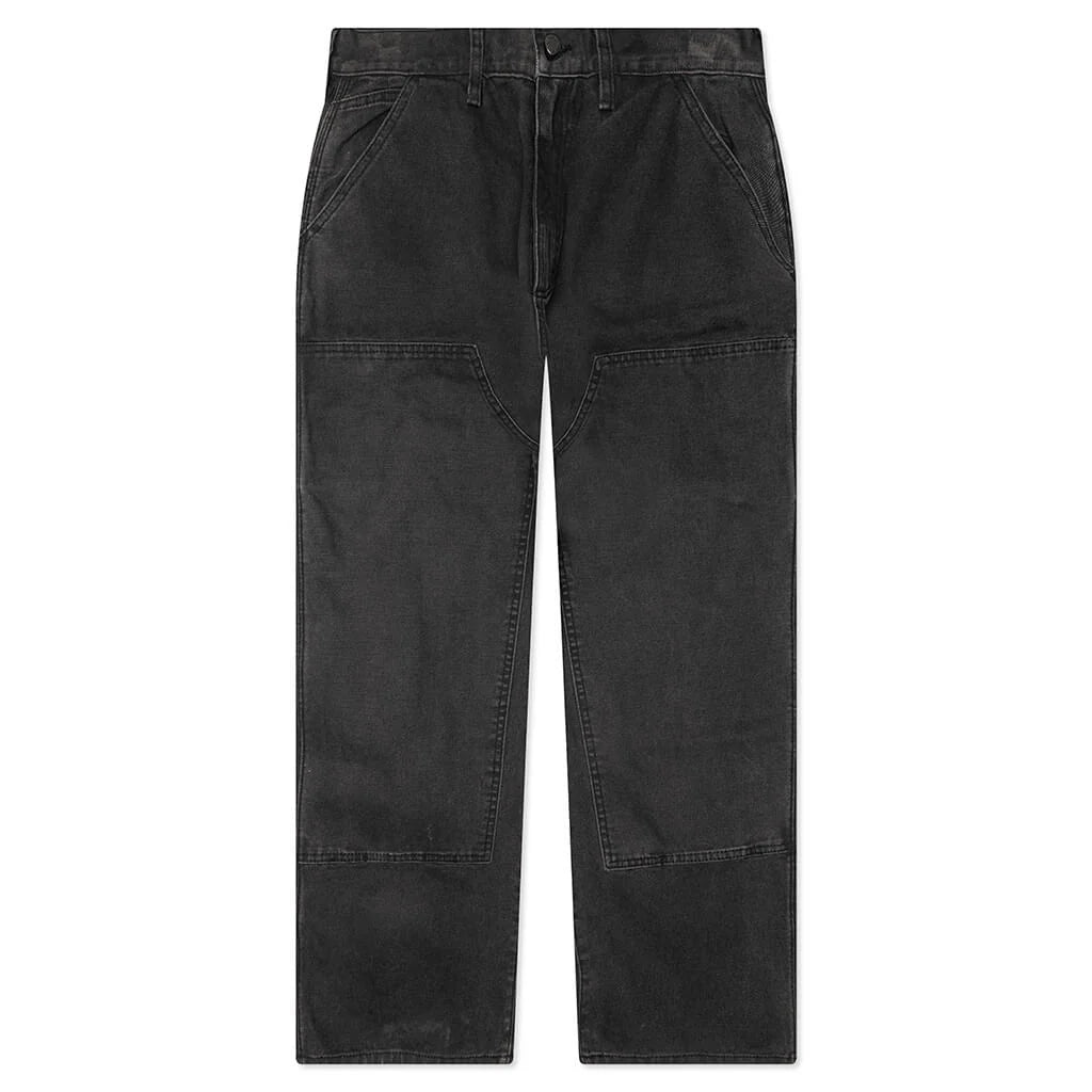 Canvas Double Knee Work Pant Black