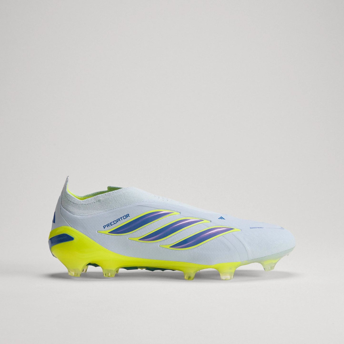 adidas Predator Elite Laceless FG Firm Ground Mens Soccer Cleats Sky Blue Yellow