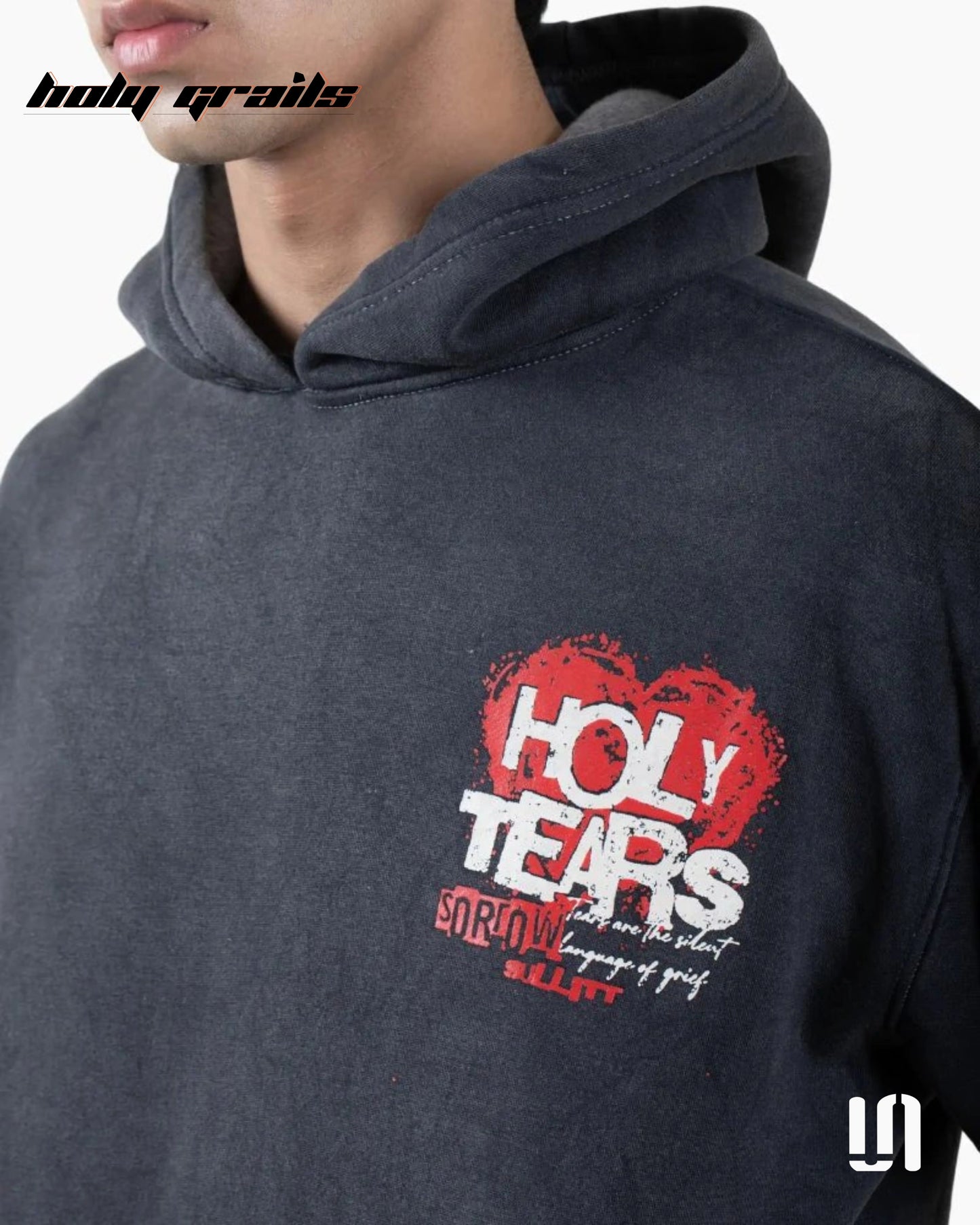 Holy Tears Black Oversize Hoodie HG x Sullitt