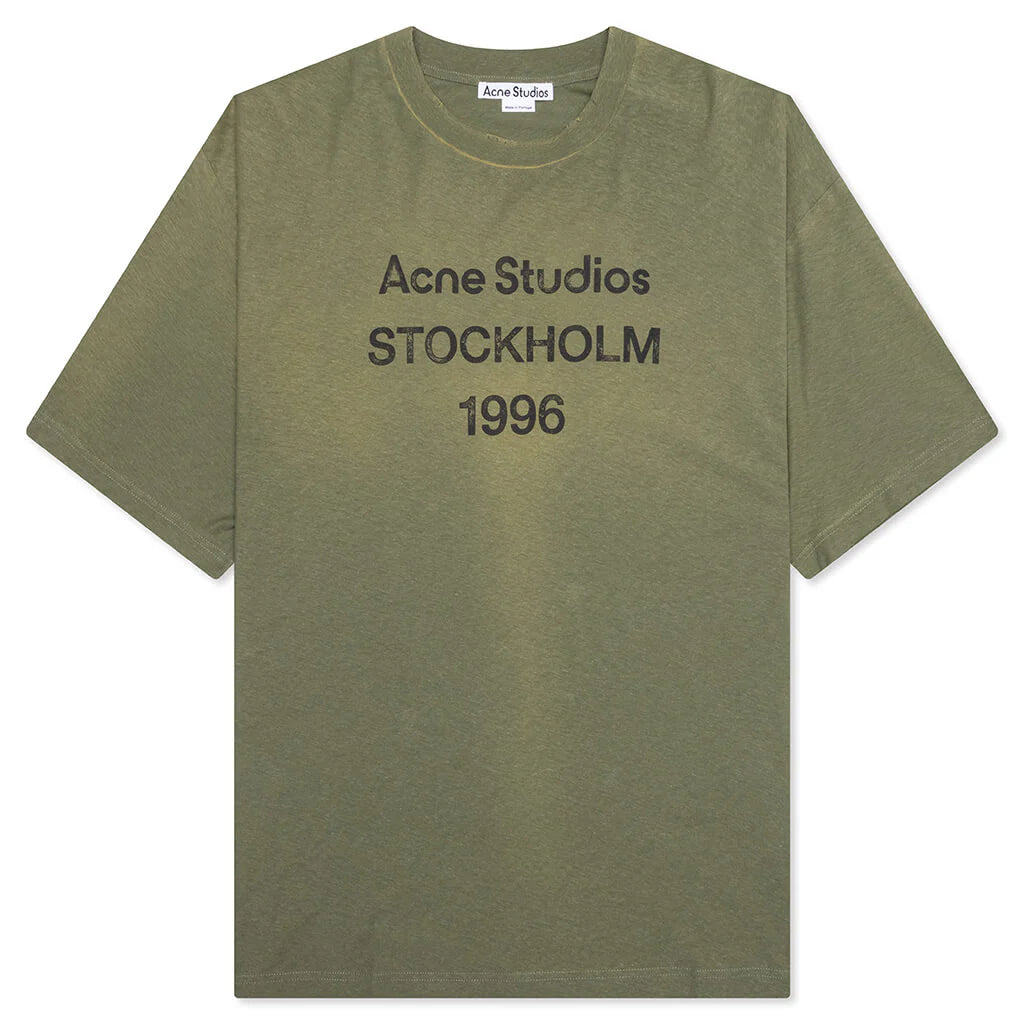 Logo Relaxed Fit T Shirt Olive Green