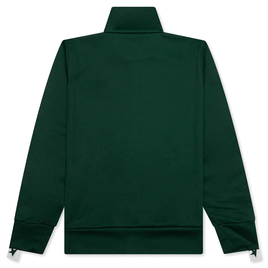 Womens Star Zipped Track Jacket Bright Green
