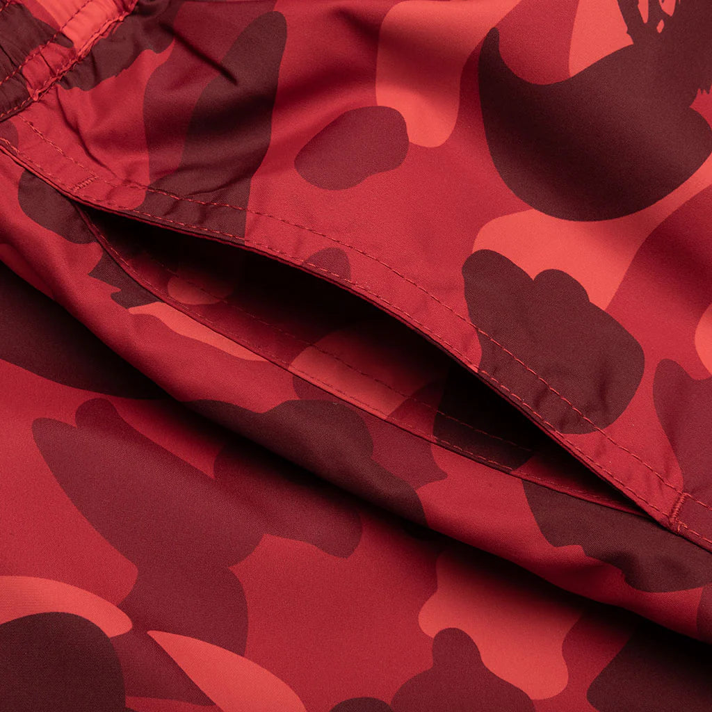 Color Camo Shark Reversible Shorts Red