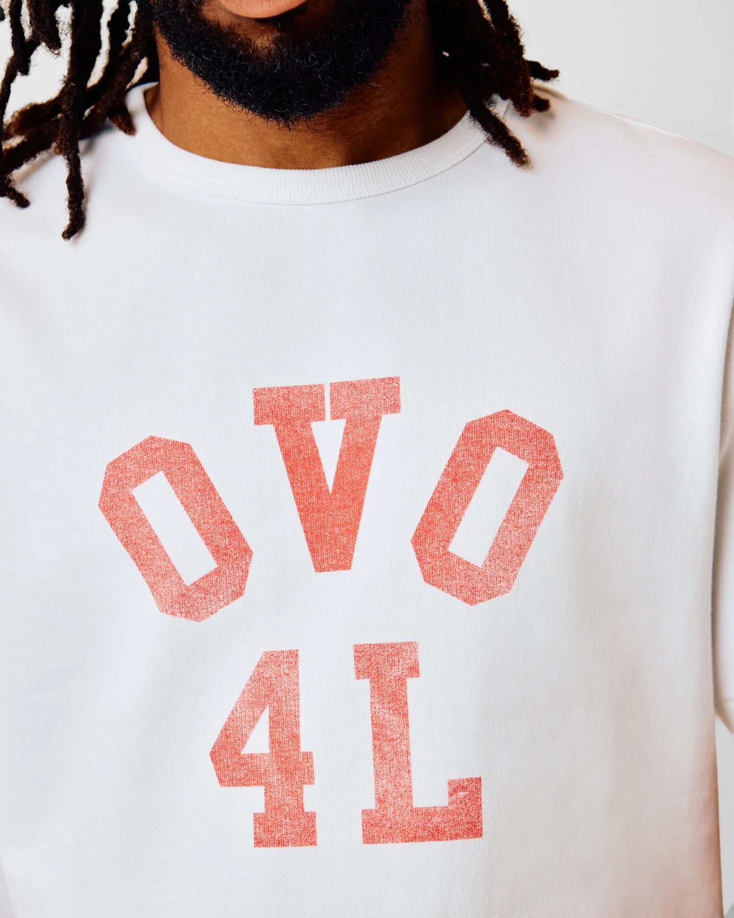 OVO4L Ladder Stitch Tee White