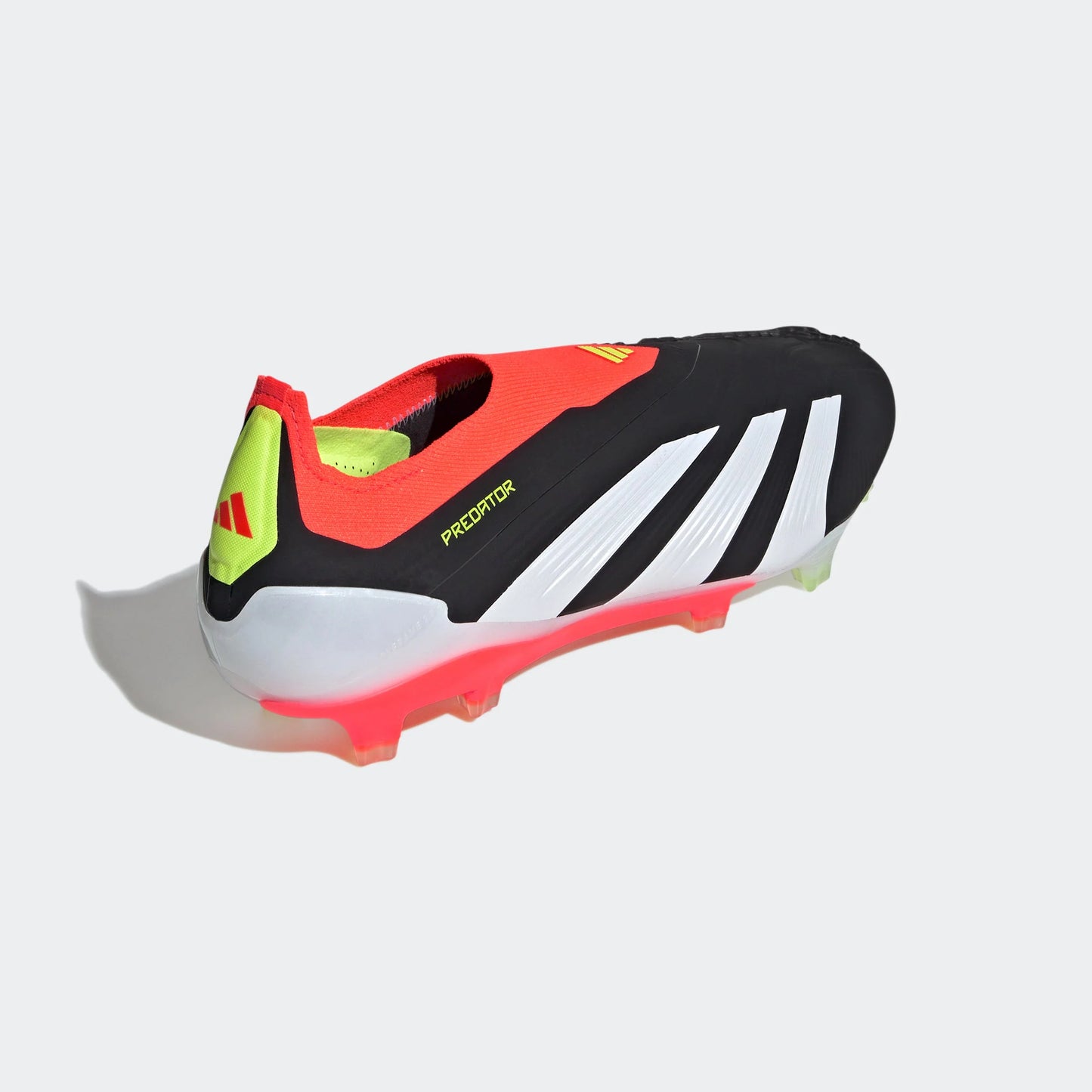adidas Predator Elite Laceless FG Firm Ground Soccer Cleats Black White Solar Red