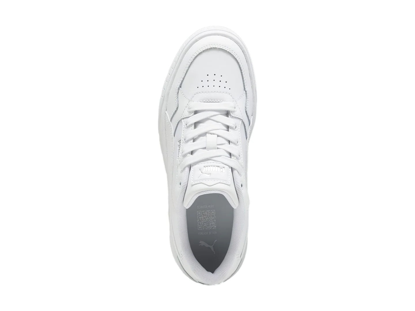 Tenis PUMA Carmen II Idol Blancos y Plata para Mujer