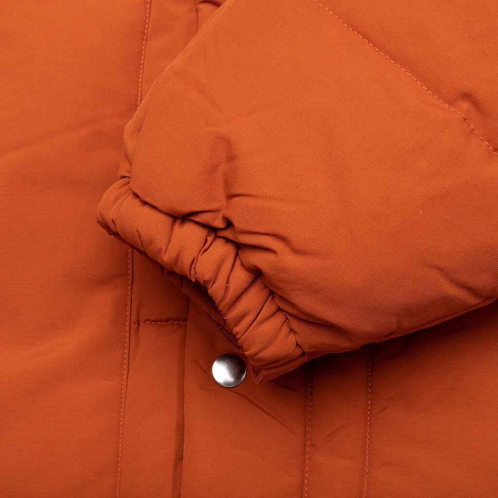 Trees in Wind Puffer Jacket Sienna Orange
