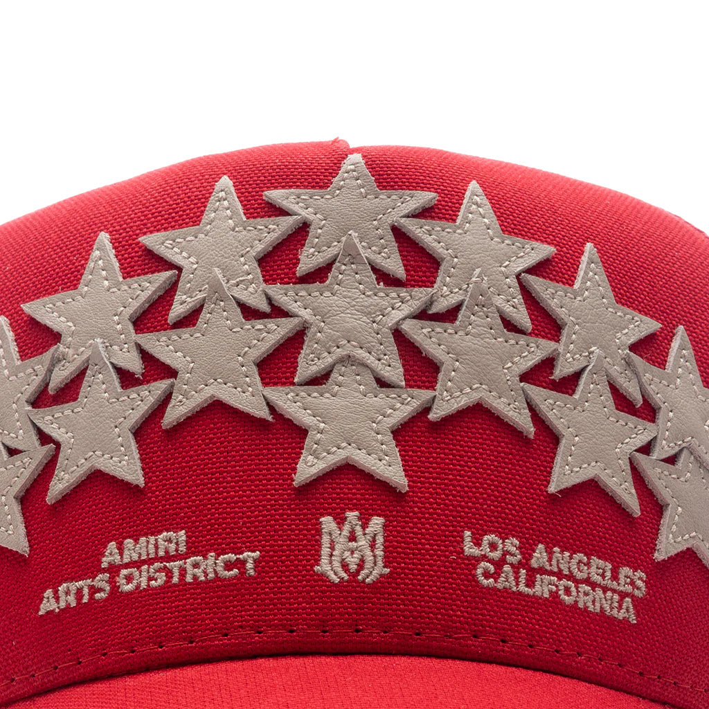 Stars Trucker Hat Red