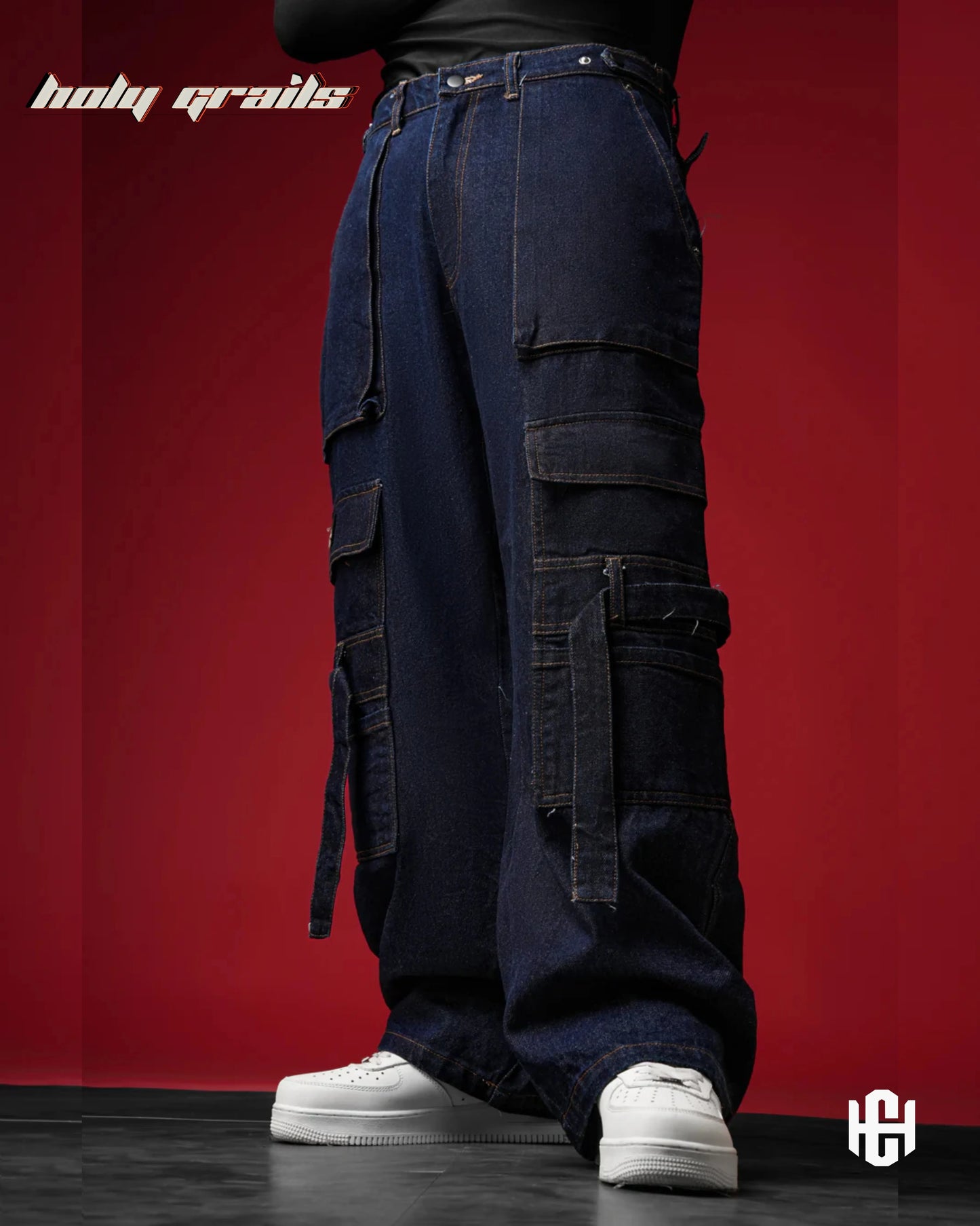 Raw Denim Deep Blue Pants HG x Charactr