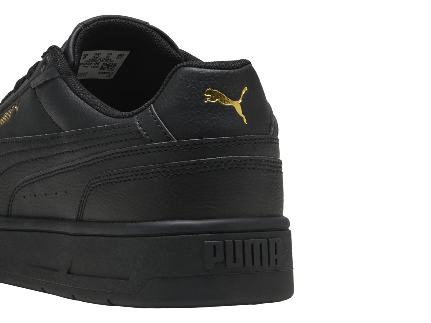 PUMA Tenis Court Classico Negro y Oro para Hombre