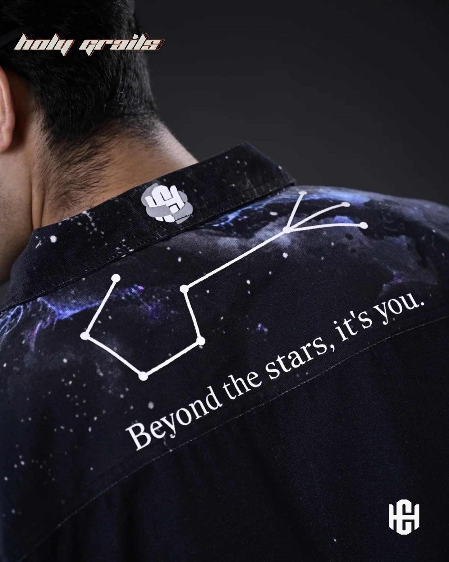The Cosmic Black Zipper Jacket HG x Charactr