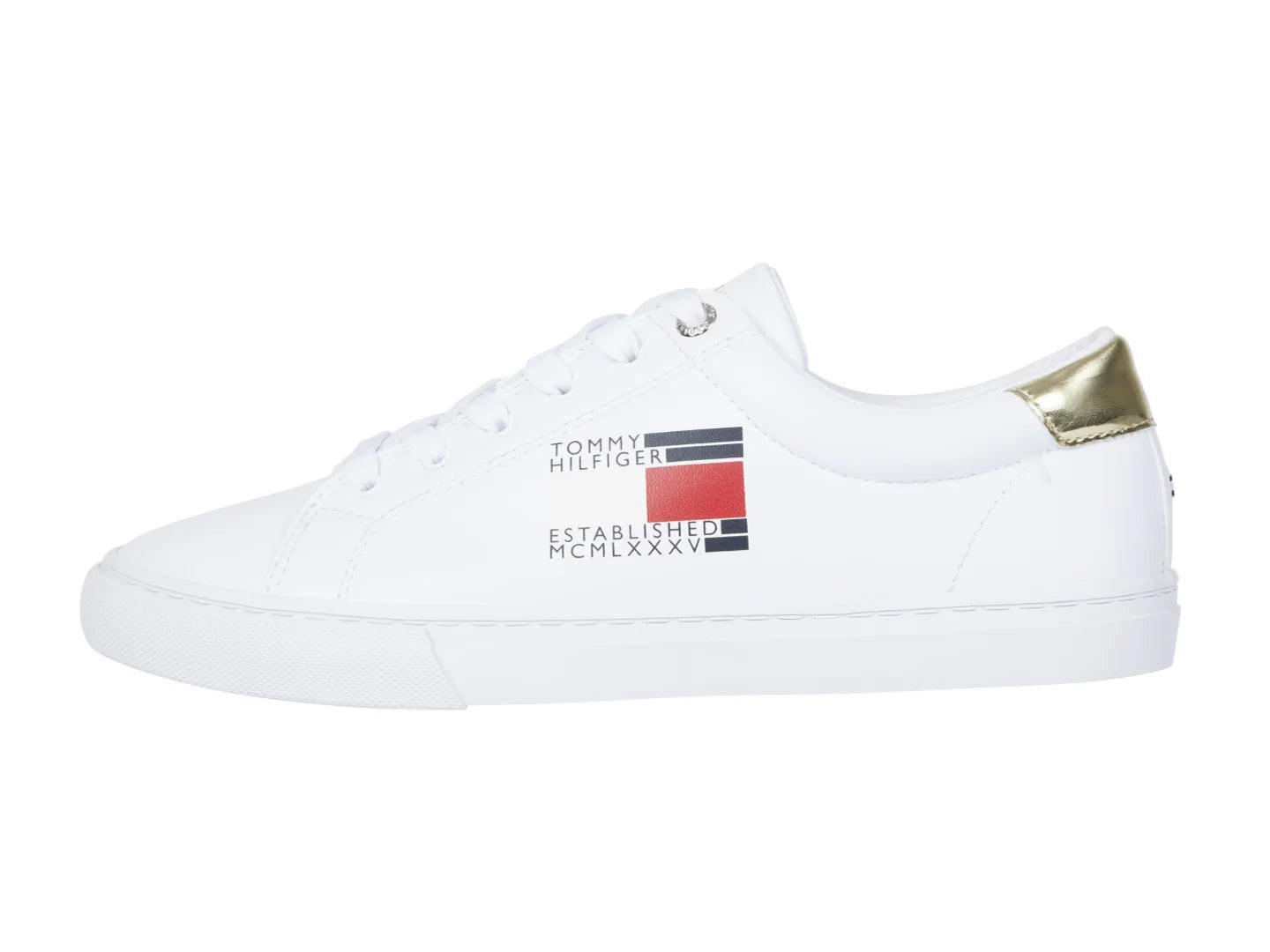 Tenis Tommy Hilfiger Side Flag Blanco para Mujer
