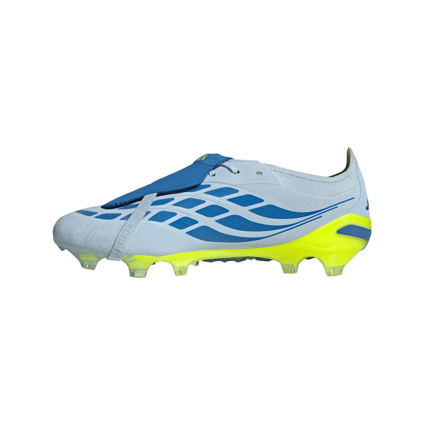 adidas Predator Elite Fold Over Tongue FG Firm Ground Mens Soccer Cleats Sky Blue Yellow