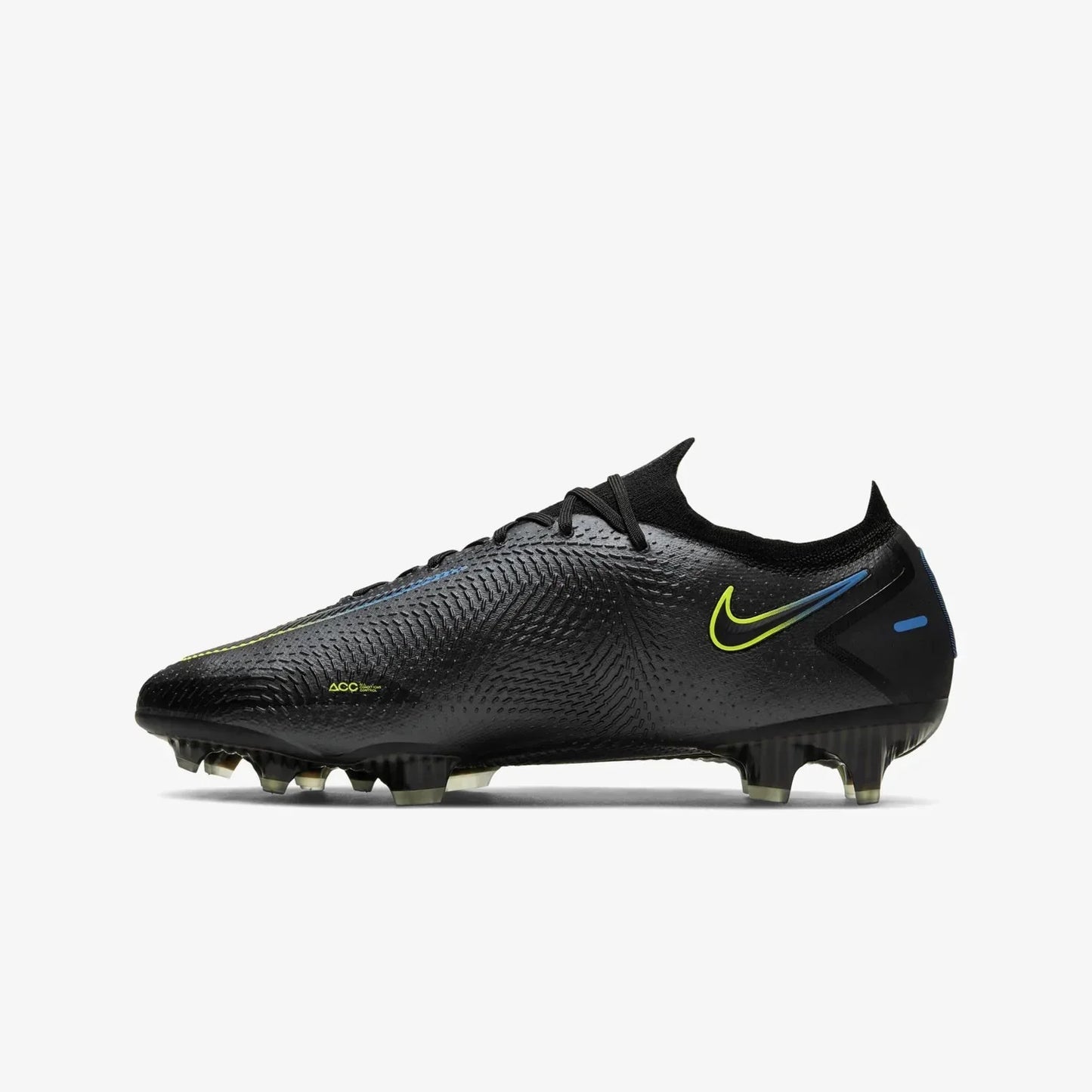 Nike Phantom GT Elite FG Firm Ground Soccer Cleats Black Blue