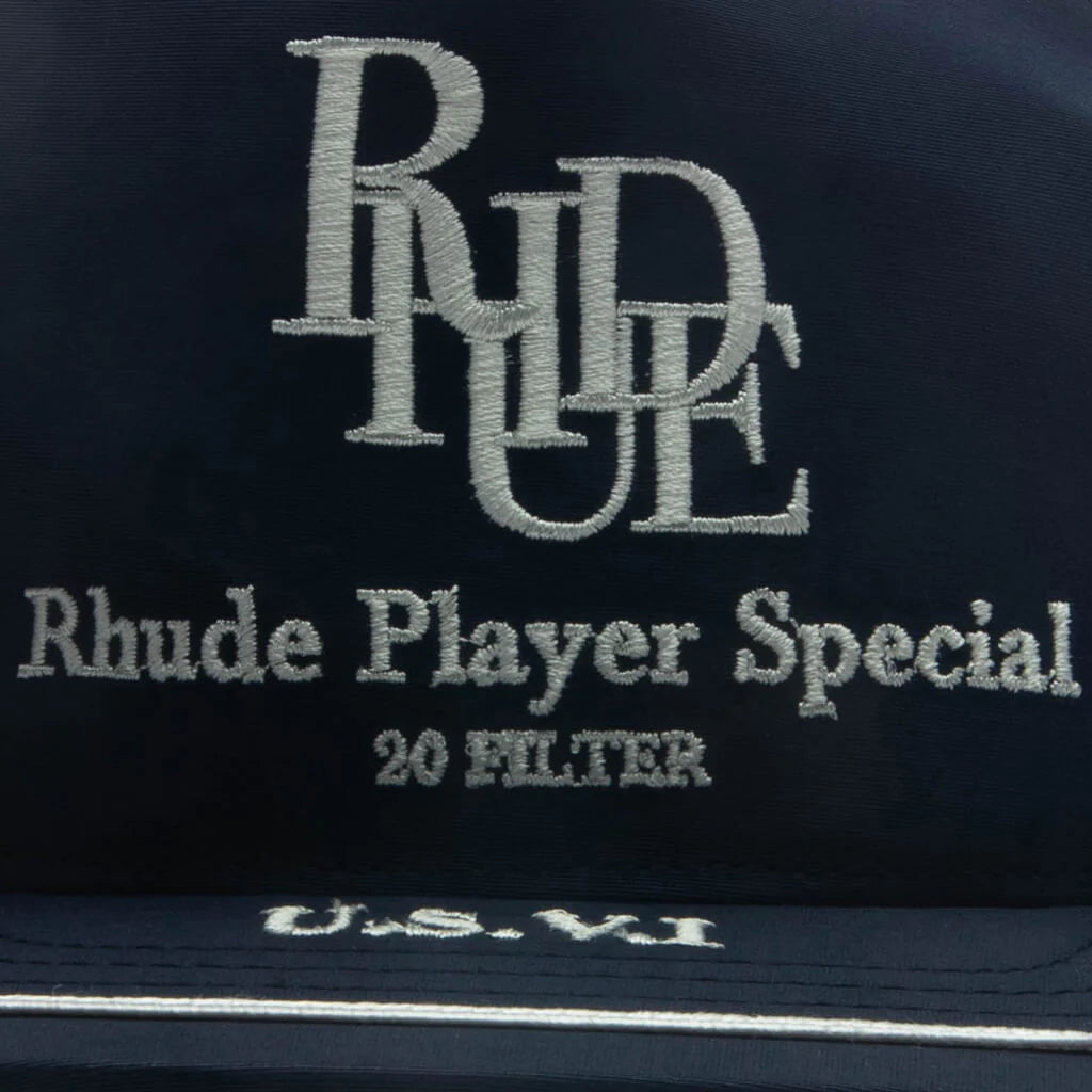Player Special Trucker Hat Navy White
