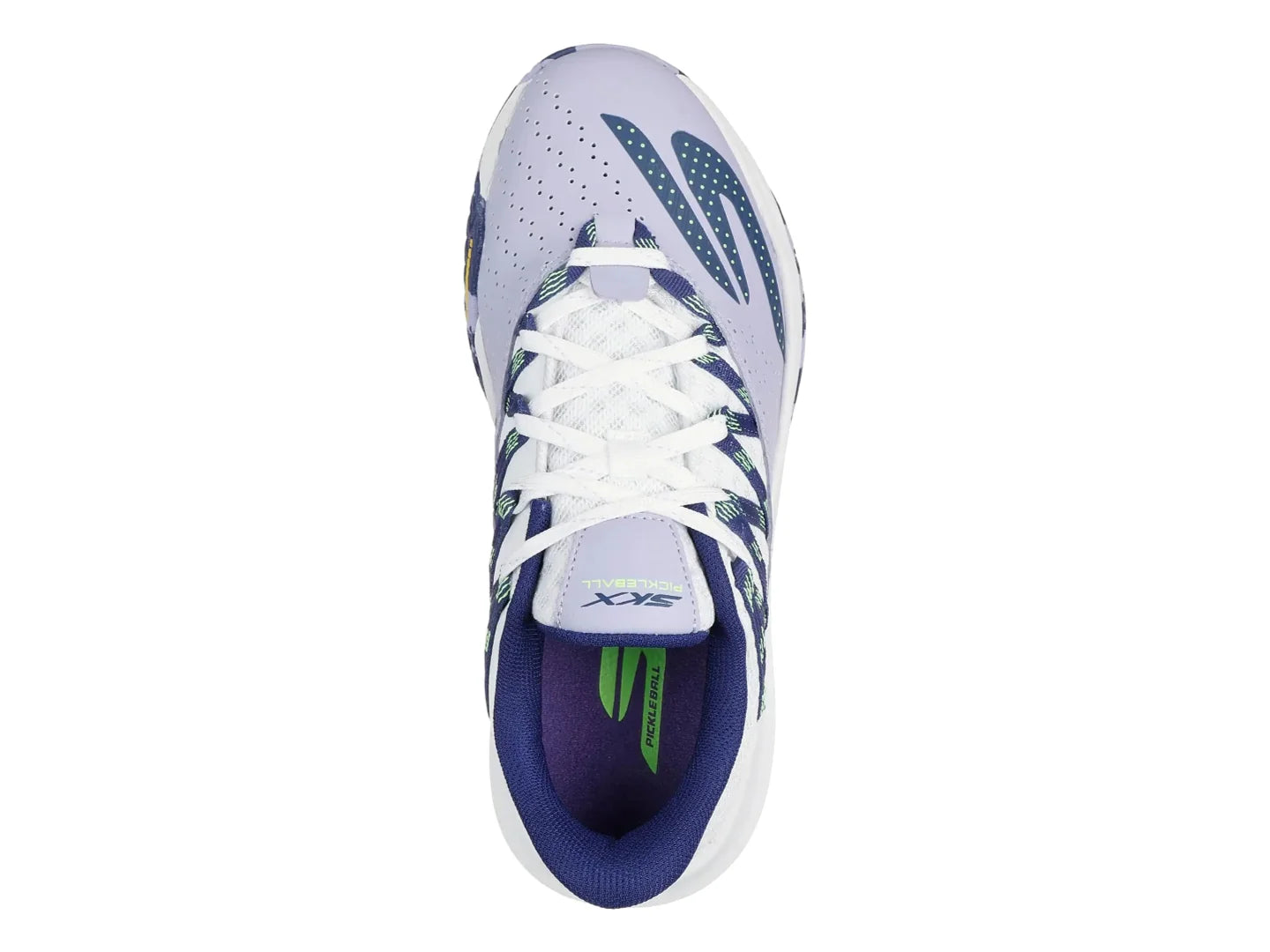 Tenis Skechers Viper Court Rally Blanco y Azul para Mujer