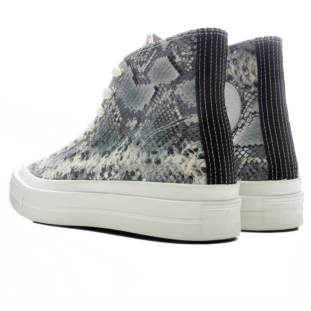First String Chuck Taylor All Star Silver Black Snow White