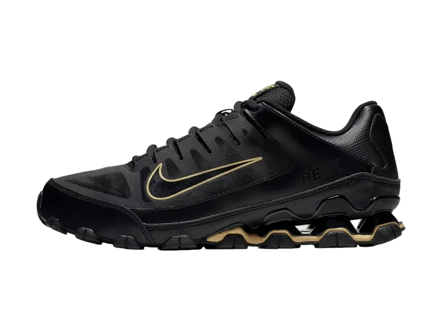 Tenis Nike Rex 8 TR Mesh Negro con Dorado para Hombre