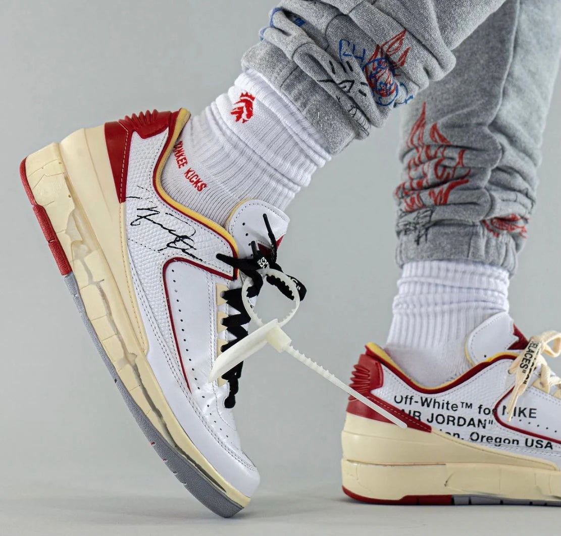 Nike Air Jordan 2 x Off White Retro Low SP White Varsity Red