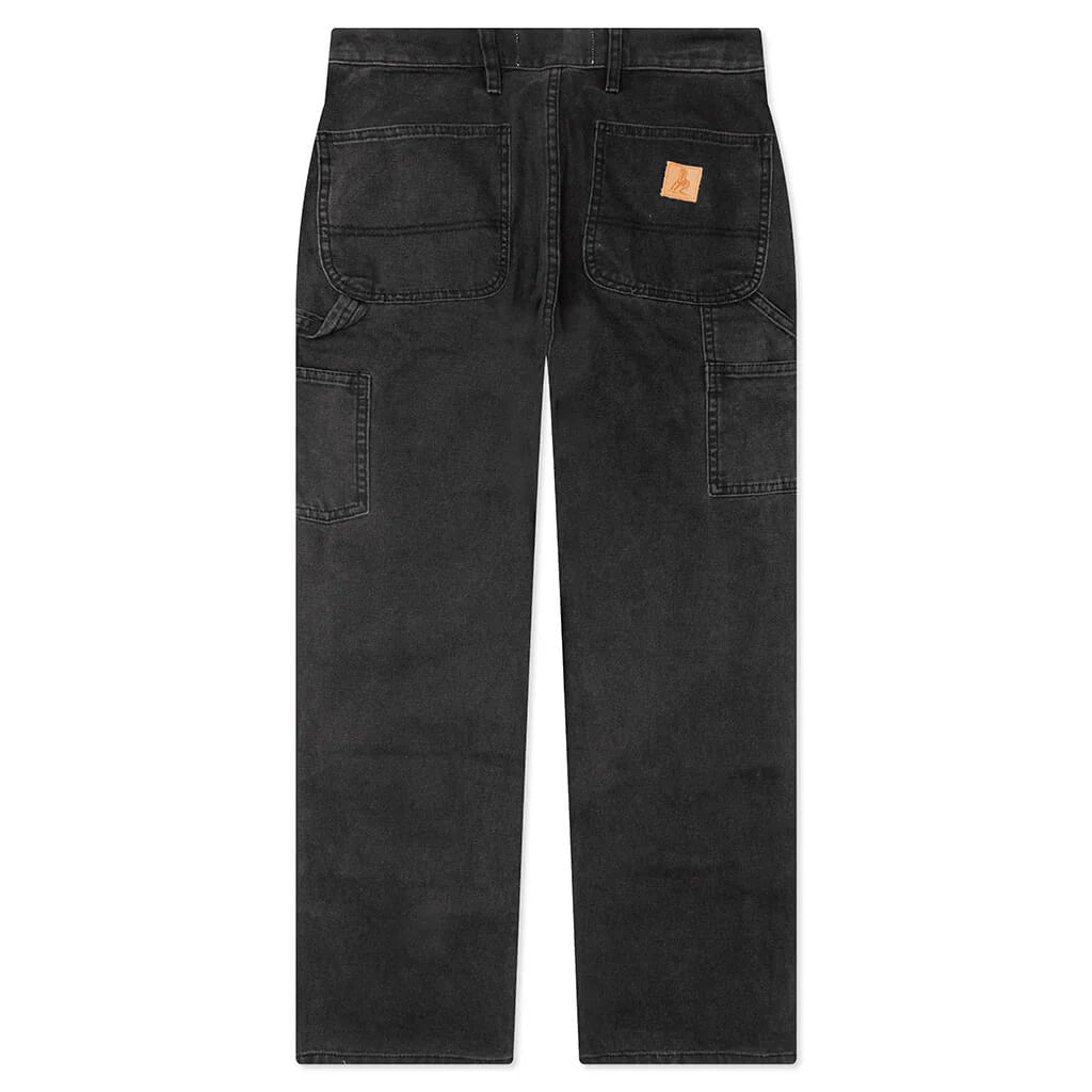 Canvas Double Knee Work Pant Black