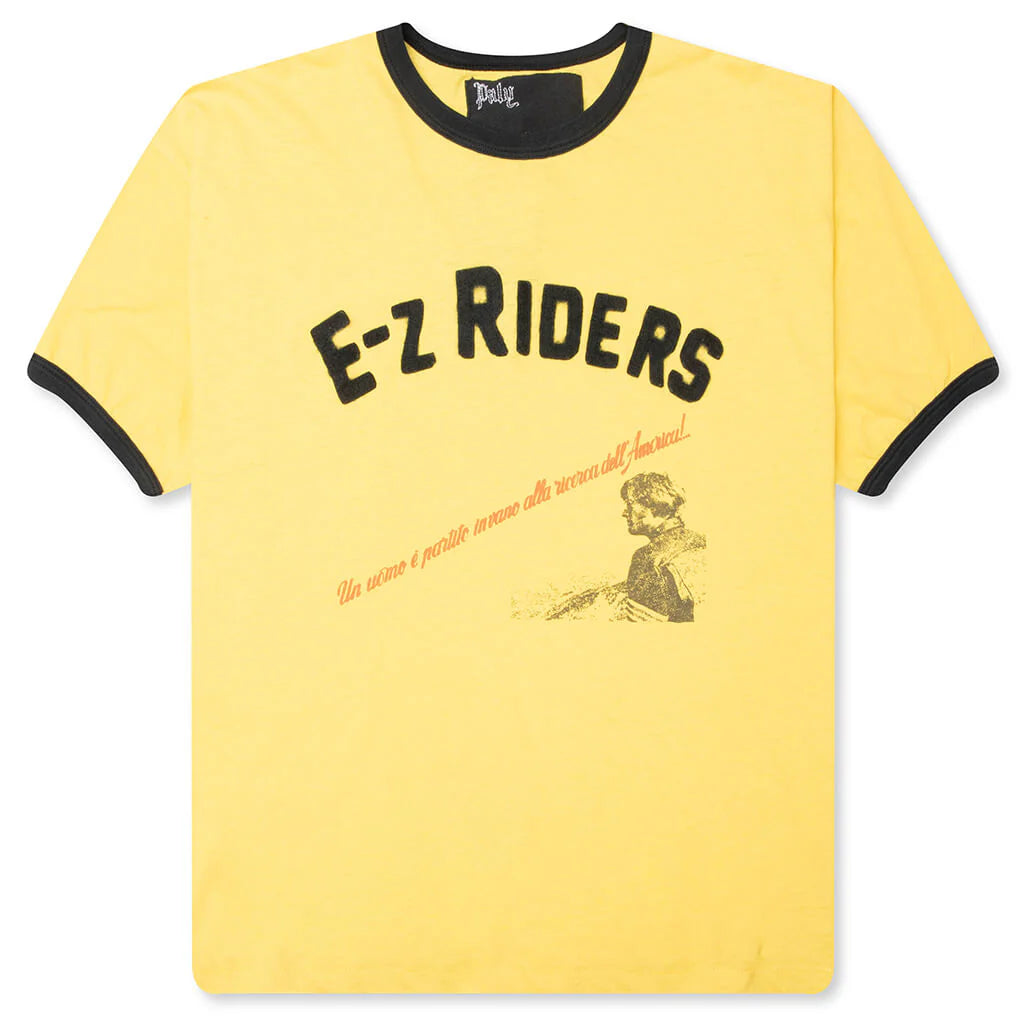 EZ Riders Ringer Tee Yellow