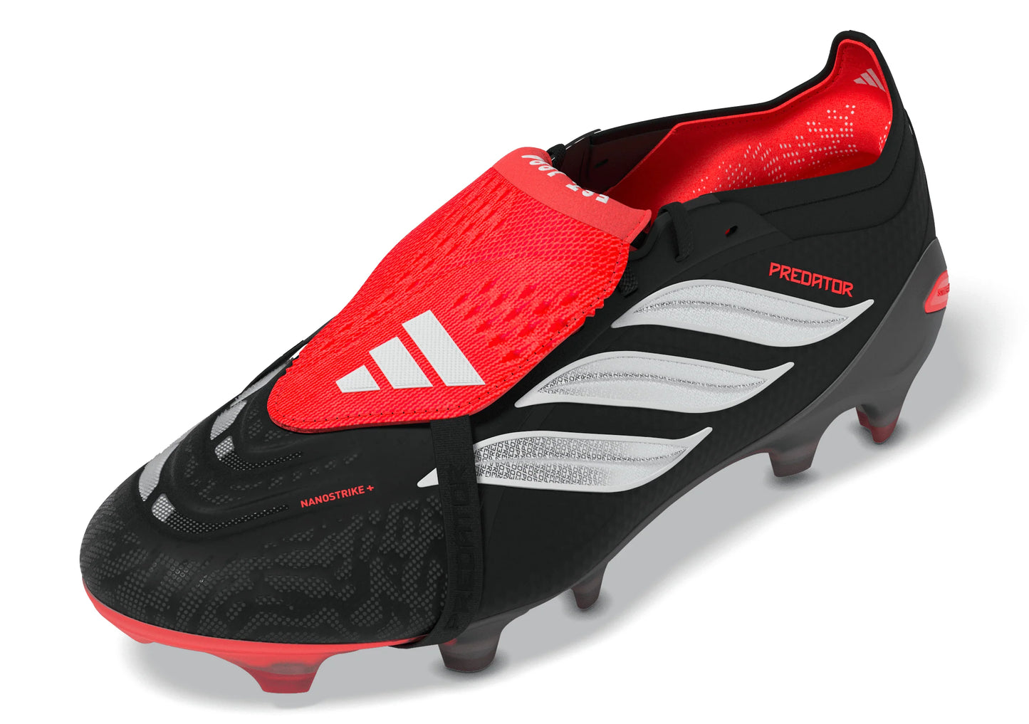 adidas Predator Elite Fold Over Tongue FG Firm Ground Mens Soccer Cleats Black White