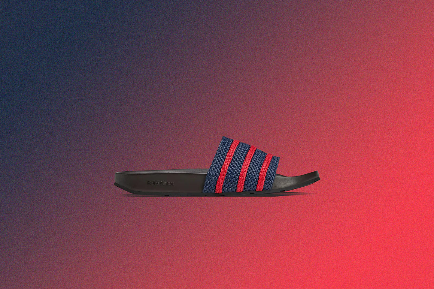 Adidas Originals x Wales Bonner Adilette Night Indigo Better Scarlet Dark Brown