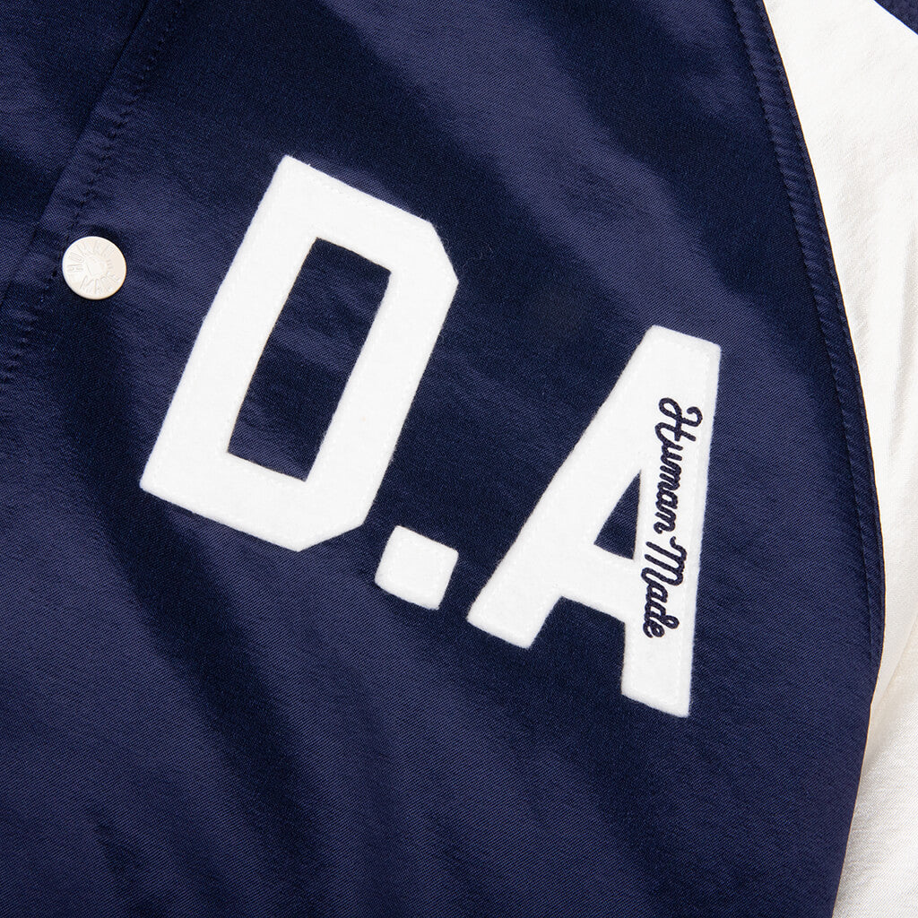 Satin Stadium Jacket Navy