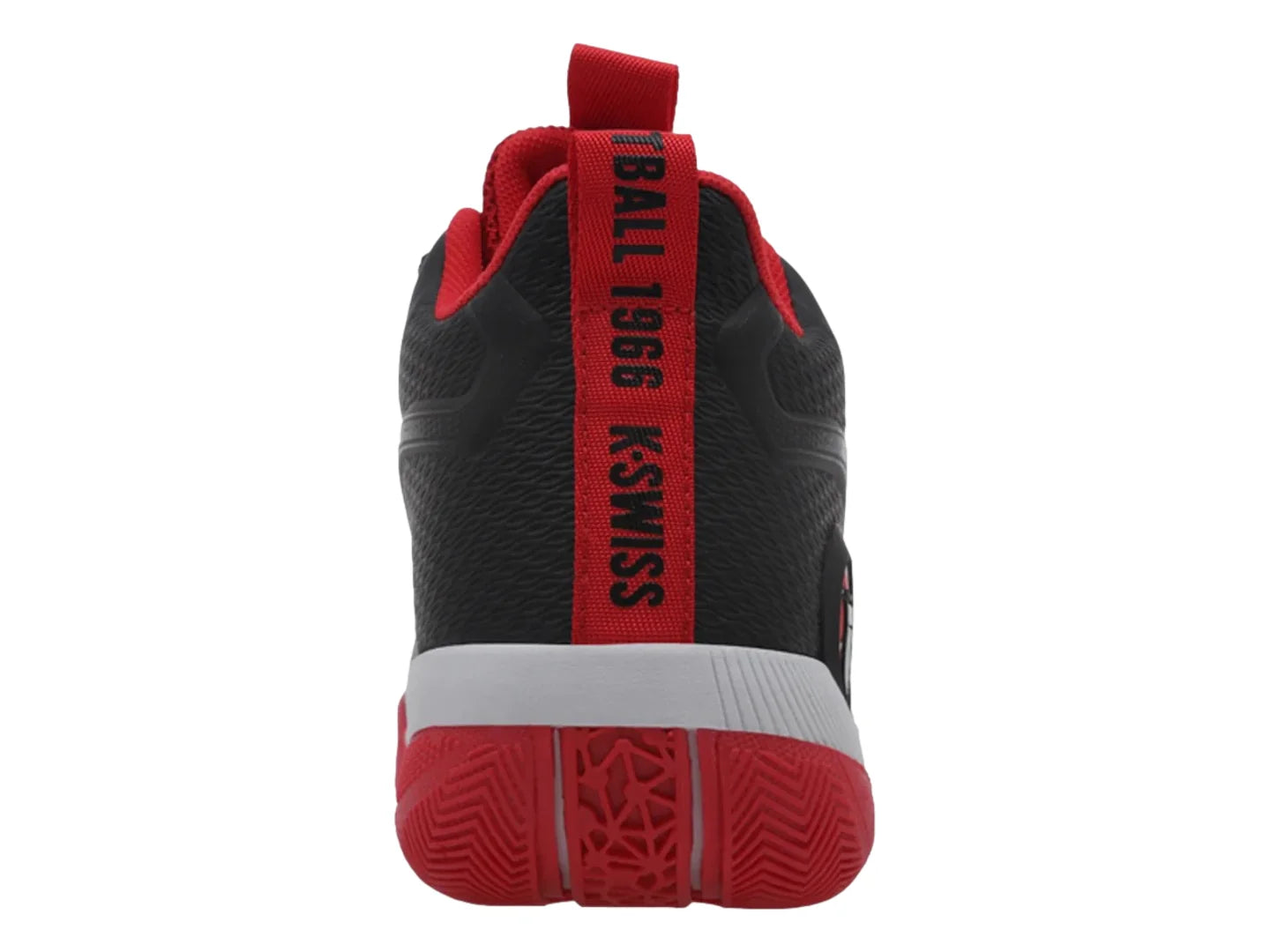 Tenis K Swiss Bronny Jr Negro y Rojo para Niño