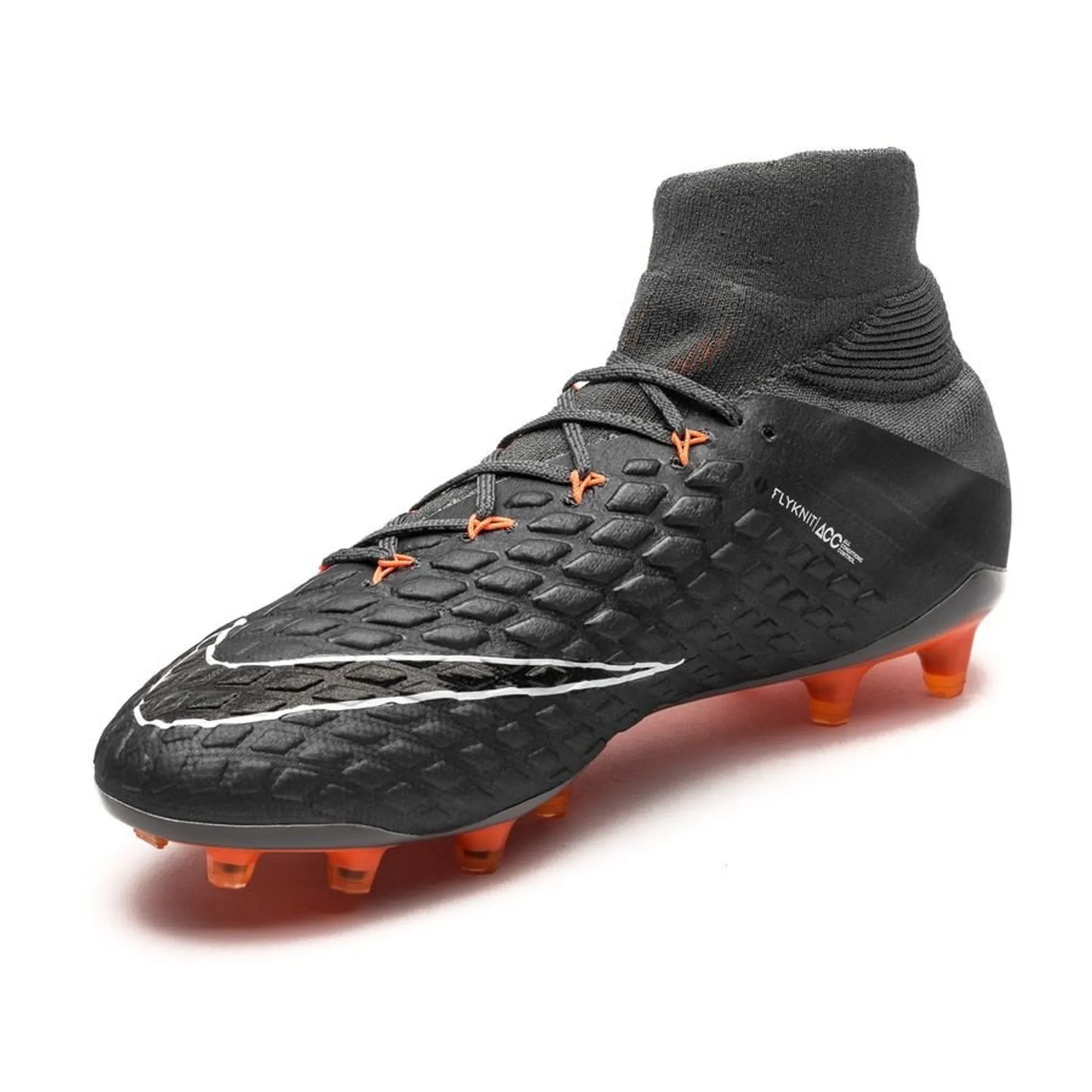 Nike Hypervenom Phantom 3 Elite DF FG AG Multi Ground Soccer Cleats Dark Grey Total Orange White