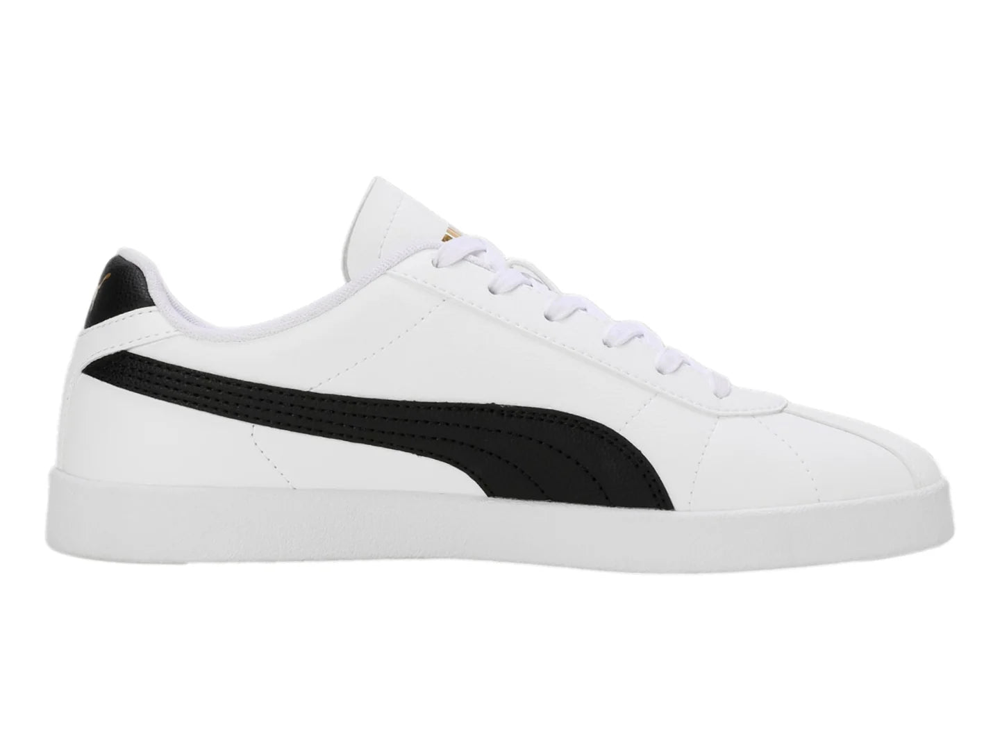 Tenis PUMA Club II SL Blanco con Negro y Dorado para Hombre