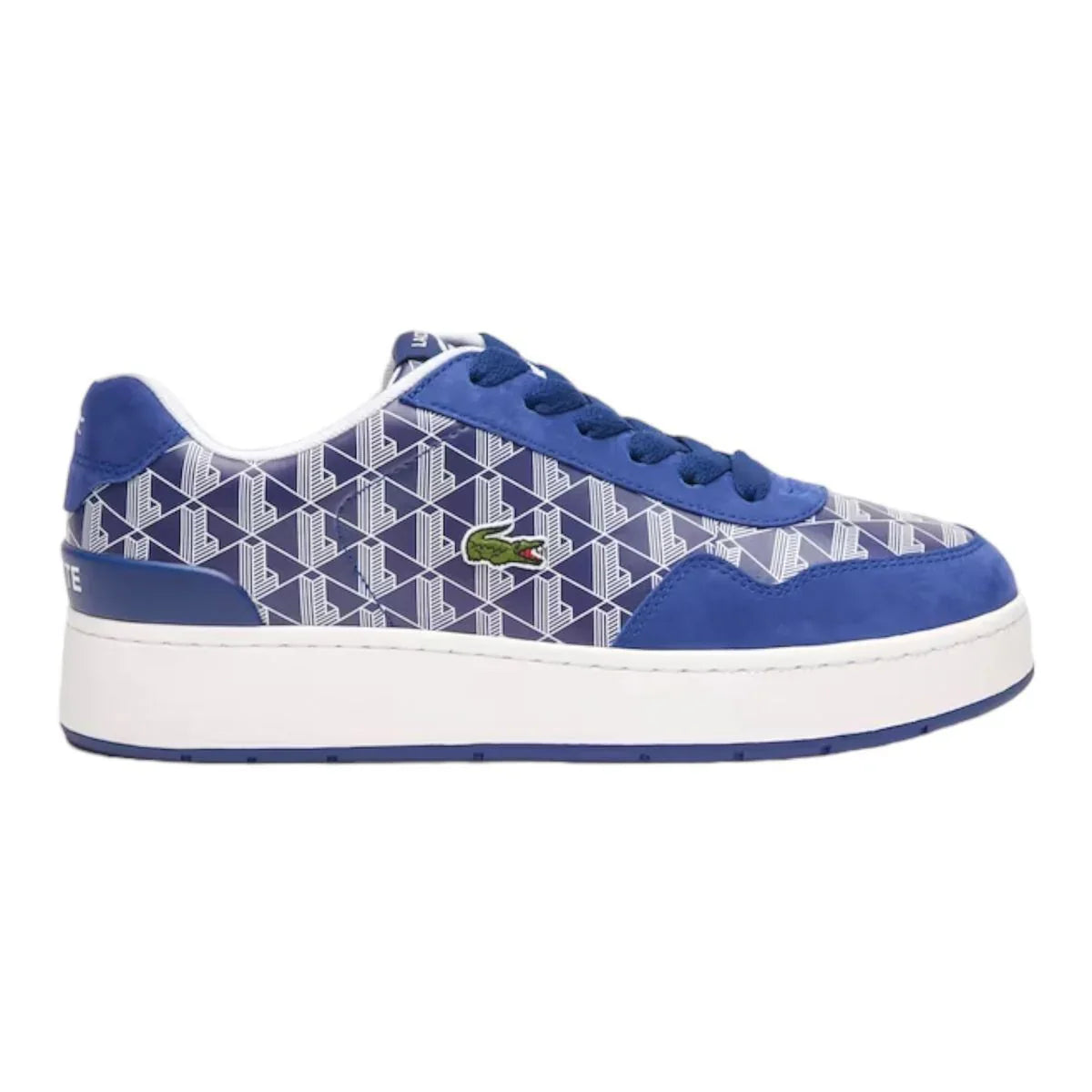 Baskets Lacoste Court Master Monogram Bleu Blanc
