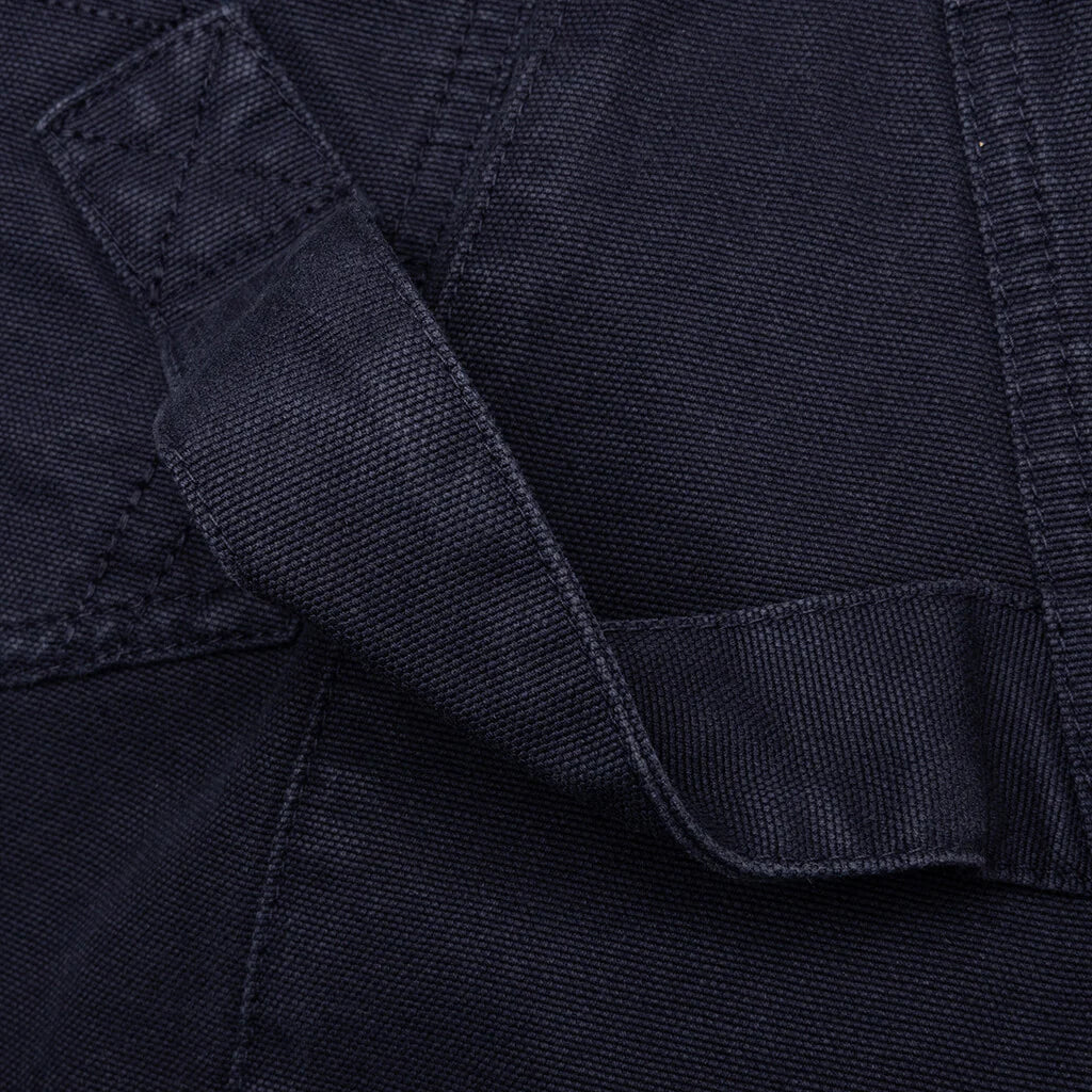 Twisted Cotton Bermuda Shorts Navy