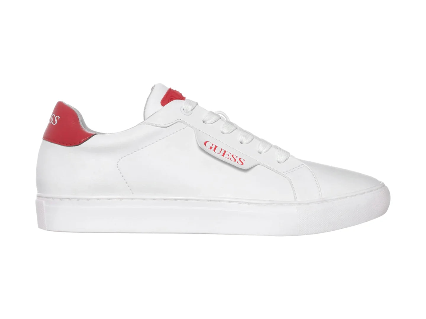 Tenis Guess Blanco con Rojo para Hombre