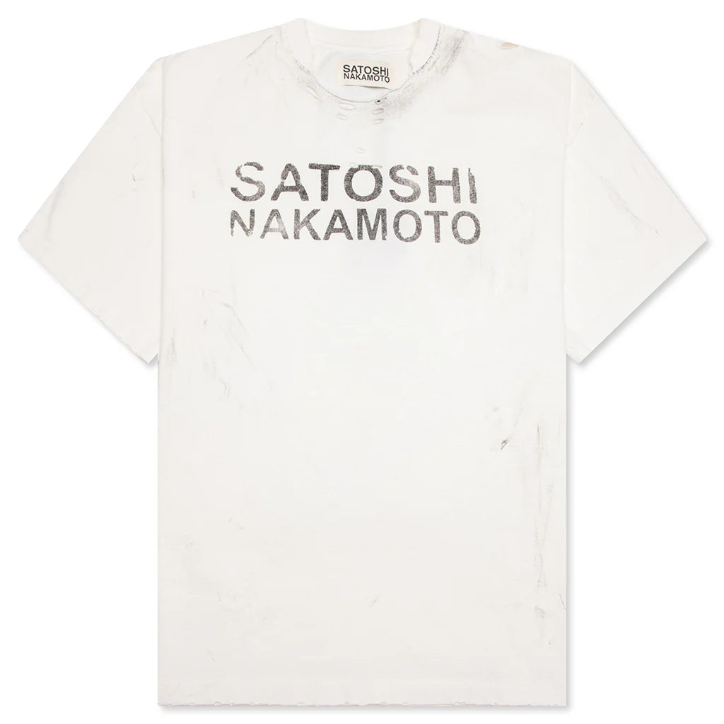 Destroyed Luke Tee White