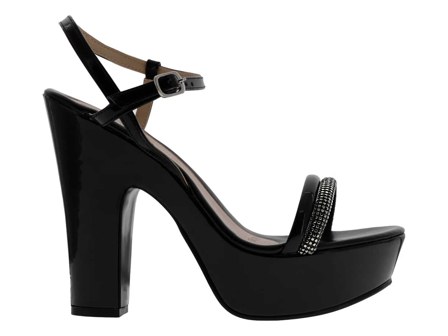 Zapatillas Sary Charol Negro para Mujer