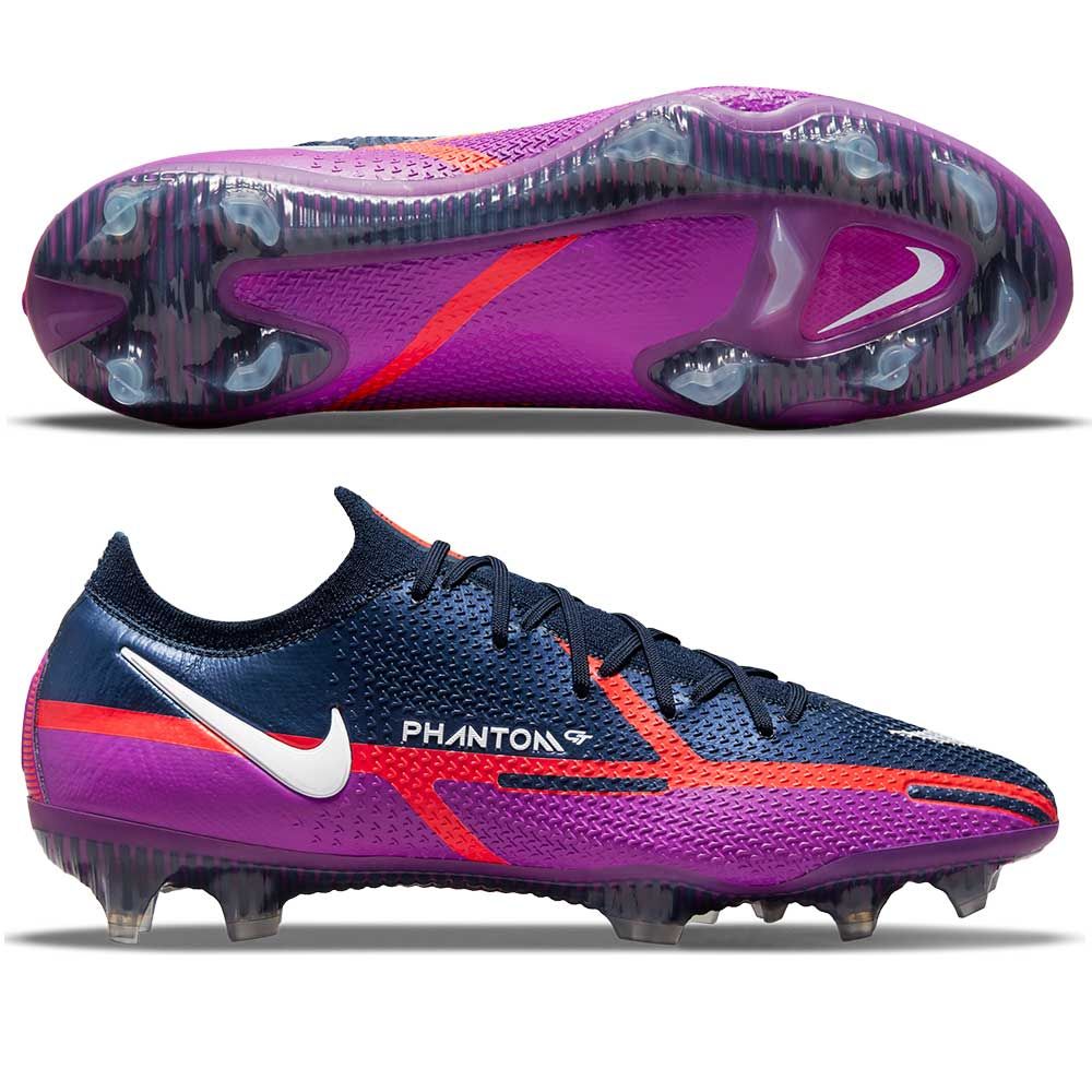 Nike Phantom GT2 Elite FG Firm Ground Soccer Cleats Navy White Purple